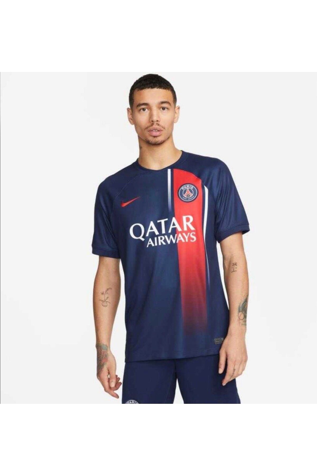Nike PSG Dri-Fit Erkek Mavi Futbol T-Shirt DX2694-411