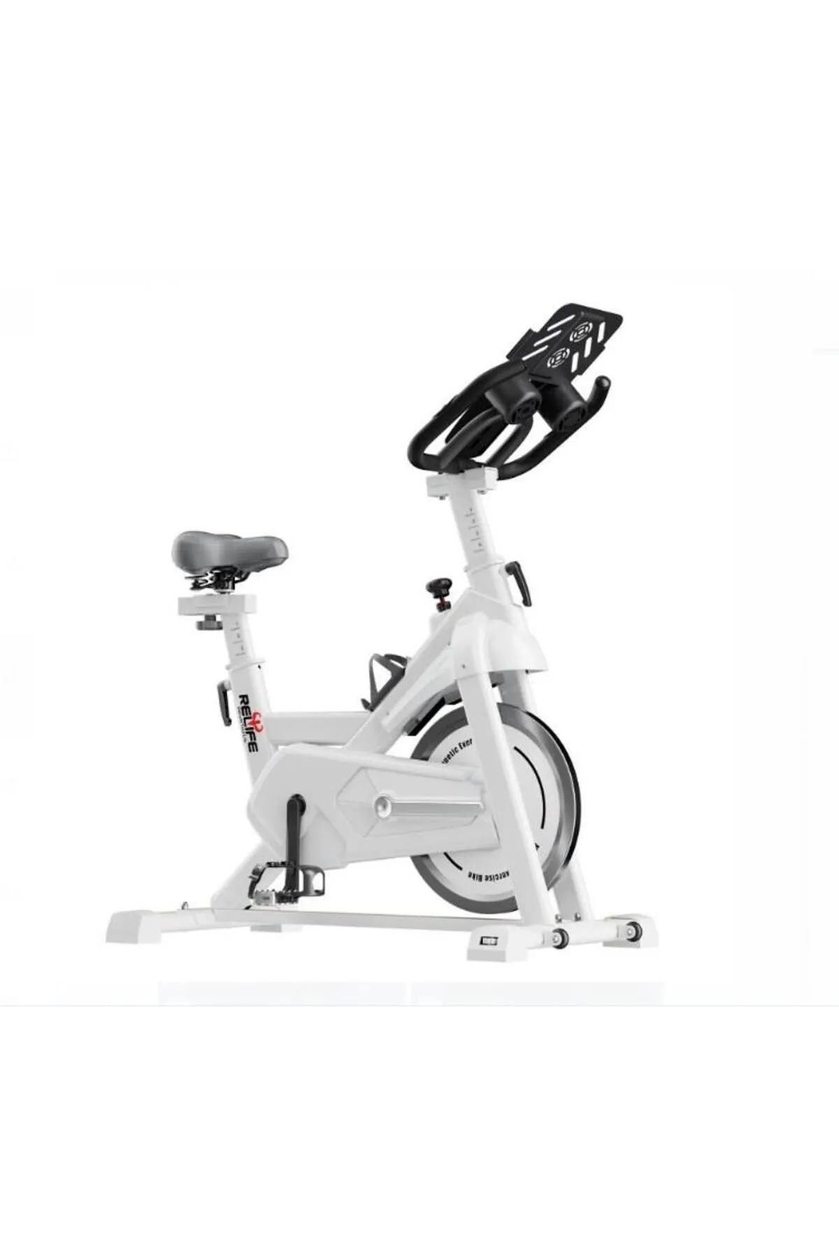 AVESSA Relife Kr-602 Spin Bike Dikey Kondisyon Bisikleti Beyaz - 10 KG Büyük Volan Gücü - Manyetik Kontrol
