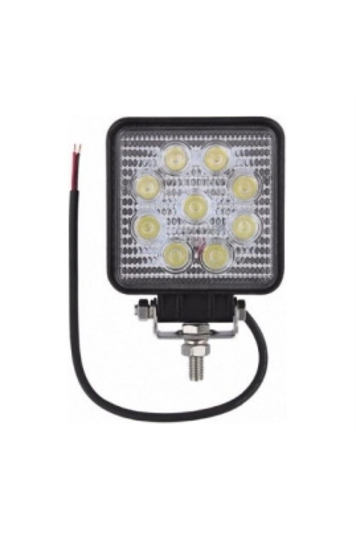 superlighter Sis Farı Kare Off Road 9 Led Projektör 27w (10v-80v) Beyaz Uyumlu