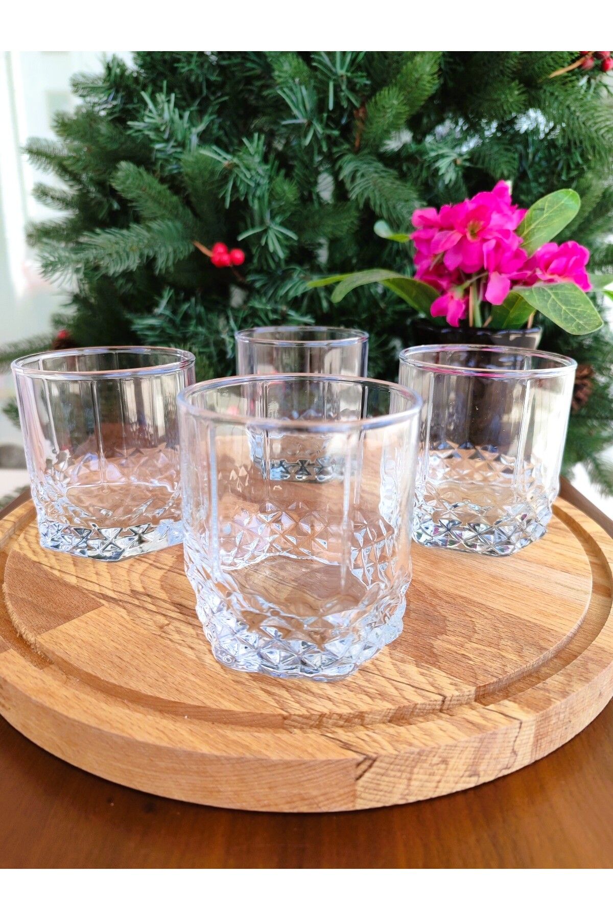 Madame Coco Pamella whiskey Glass Set - Pamela 4'lü Viski Bardağı Seti 250 ml