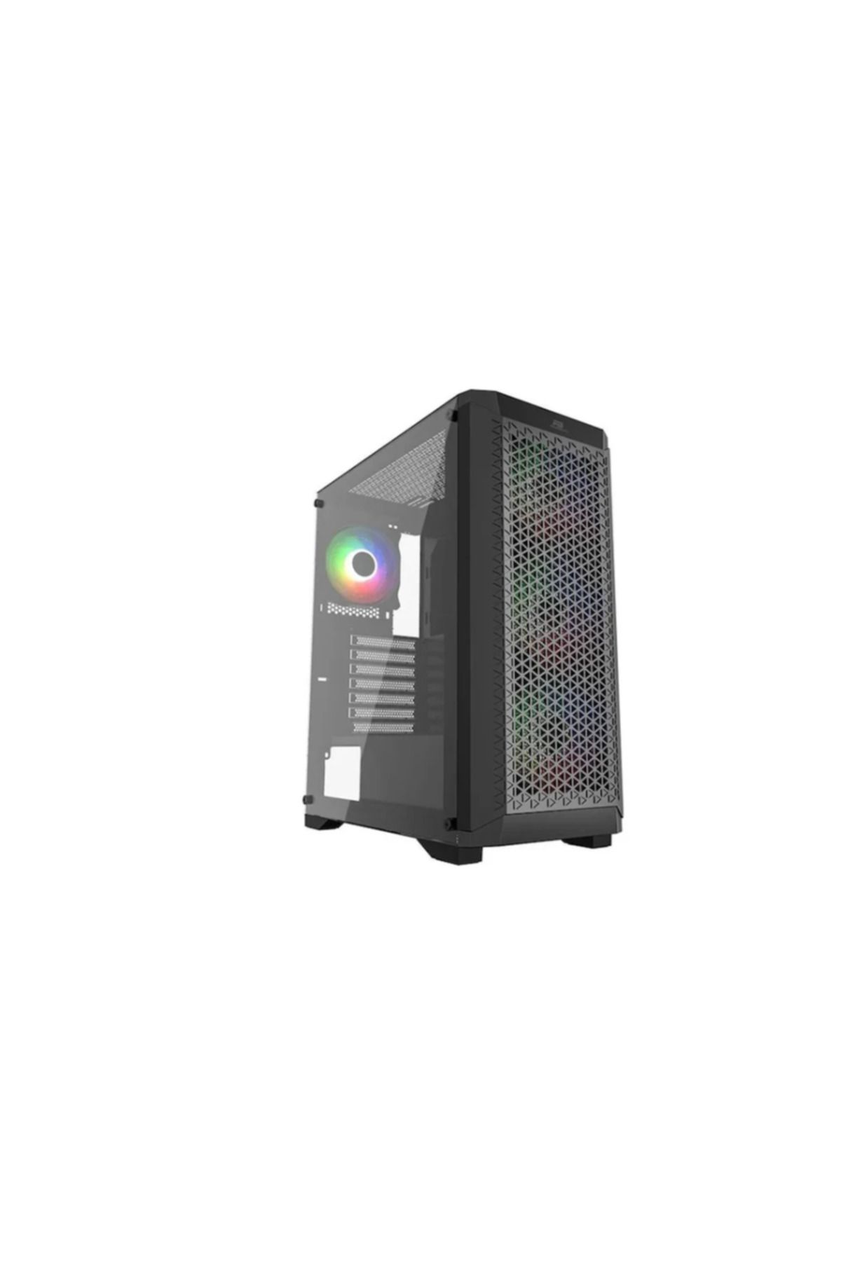 Power Boost PowerBoost PB-PS5847B 600W USB 3.0 Tempered Glass Mesh RGB Fanlı ATX Mid Tower Gaming Kasa