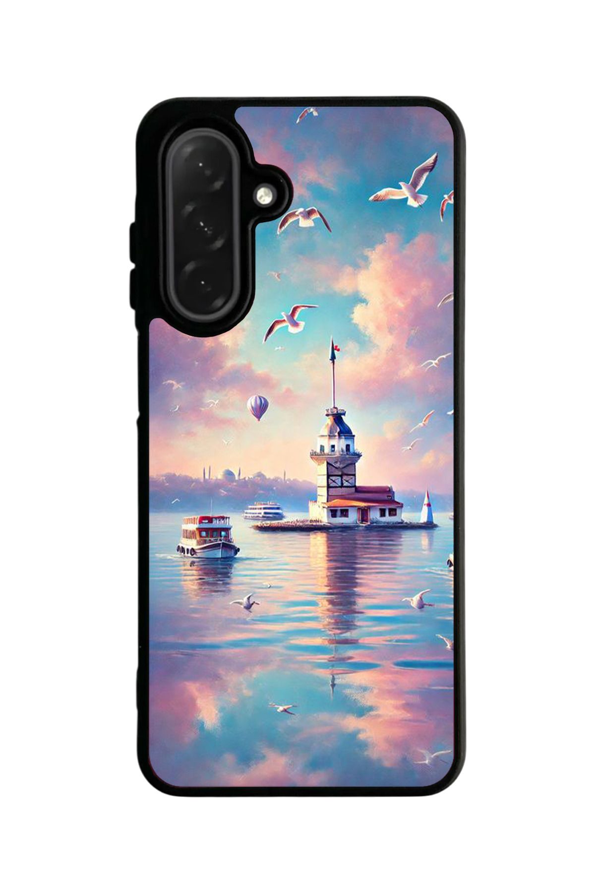 Aksel Kılıf Samsung Galaxy A56 Uyumlu Mat Siyah Kılıf – Yumuşak Silikon, Koruyucu, Şok Emici Kapak