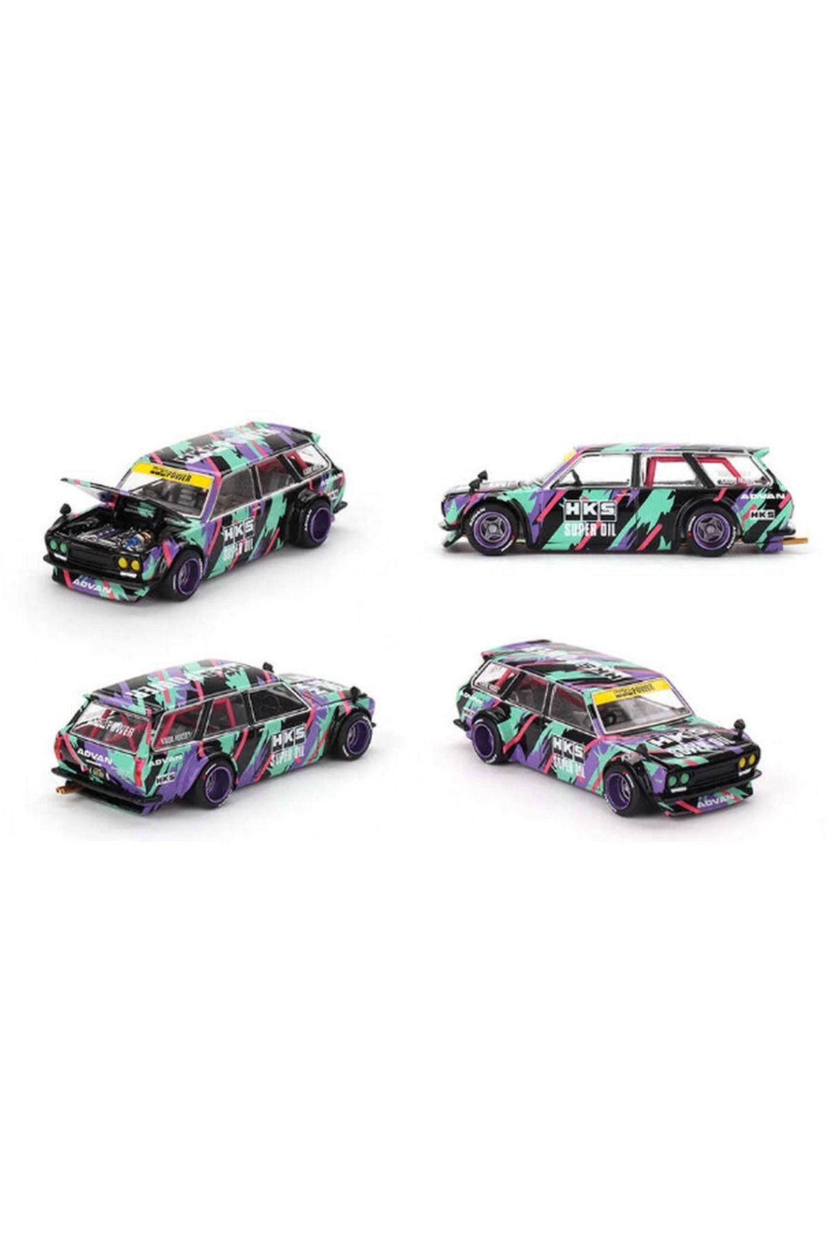 NW NessiWorld Nessiworld Mini GT 1/64 Datsun KAIDO 510 Wagon HKS V1