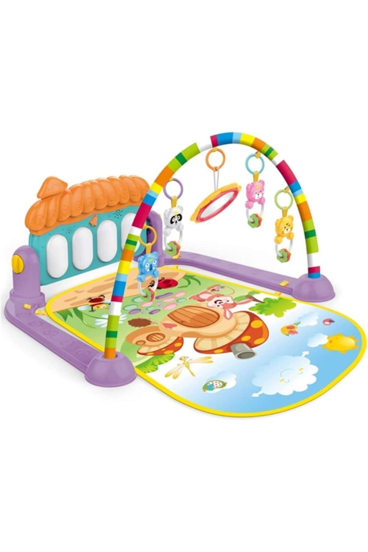 🎹🧸 بساط وسجادة لعب بيانو للأطفال حديثي الولادة 3×1 – موسيقى وألعاب ترفيهية وتنمية مهارات