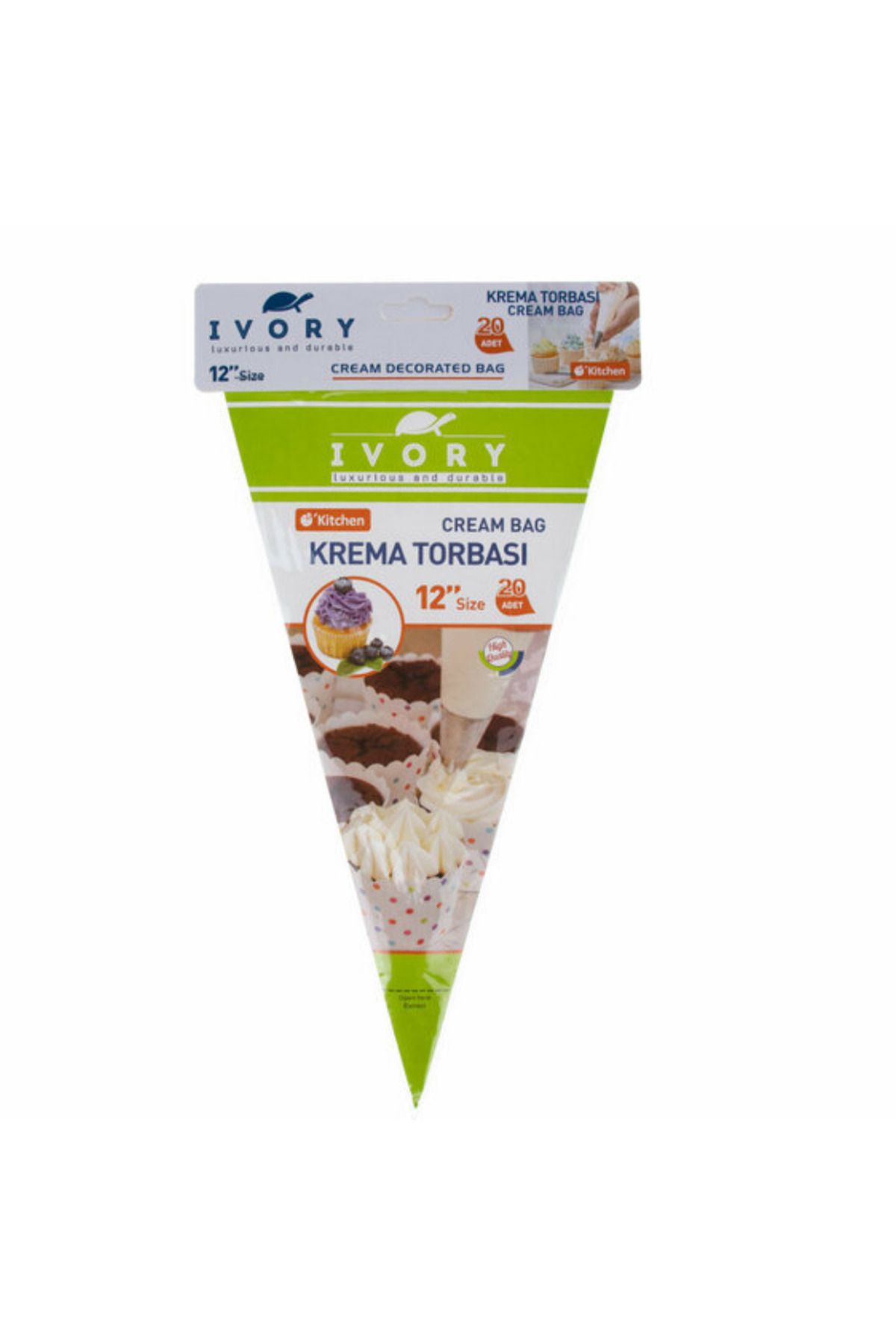 adin tasarım Krema Torbası M Boy 20li Pastacılık Krema Sıkma Torbası 12" Duy için Krema Torbası