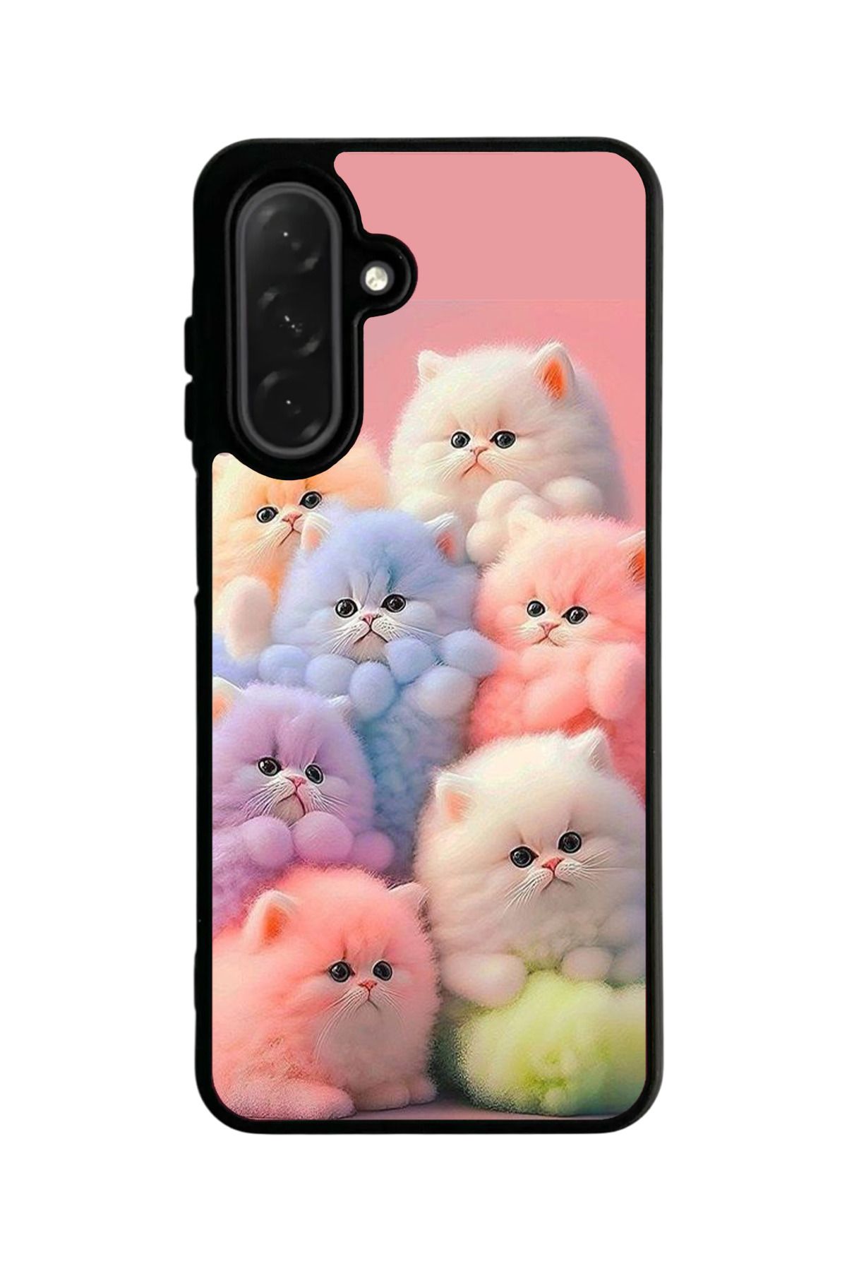 Aksel Kılıf Samsung Galaxy A26 Uyumlu Mat Siyah Kılıf, Yumuşak Silikon, Koruyucu, Şok Emici Kapak Kılıf