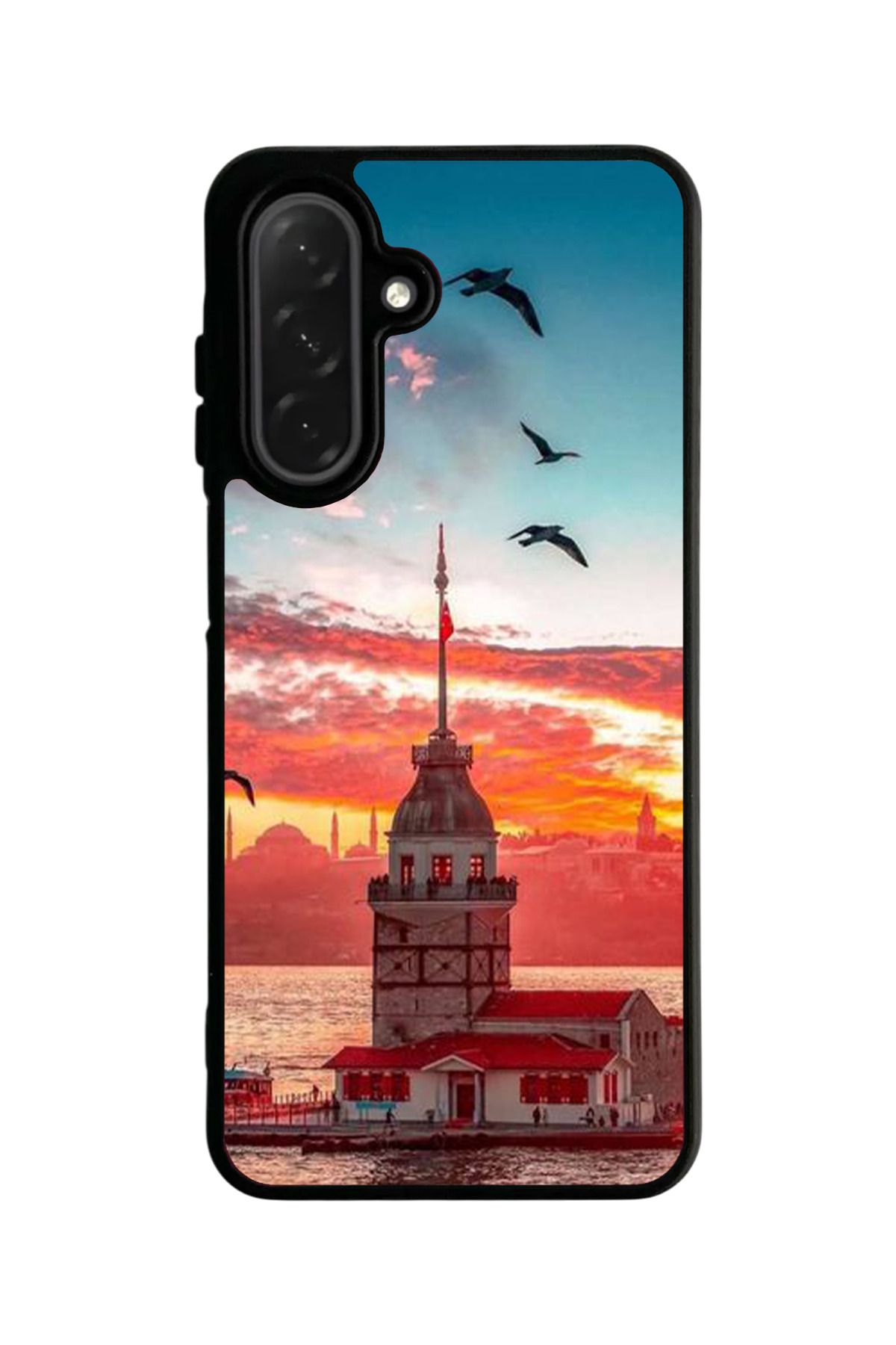 Aksel Kılıf Samsung Galaxy A16 Uyumlu Mat Siyah Kılıf – Yumuşak Silikon, Koruyucu, Şok Emici Kapak
