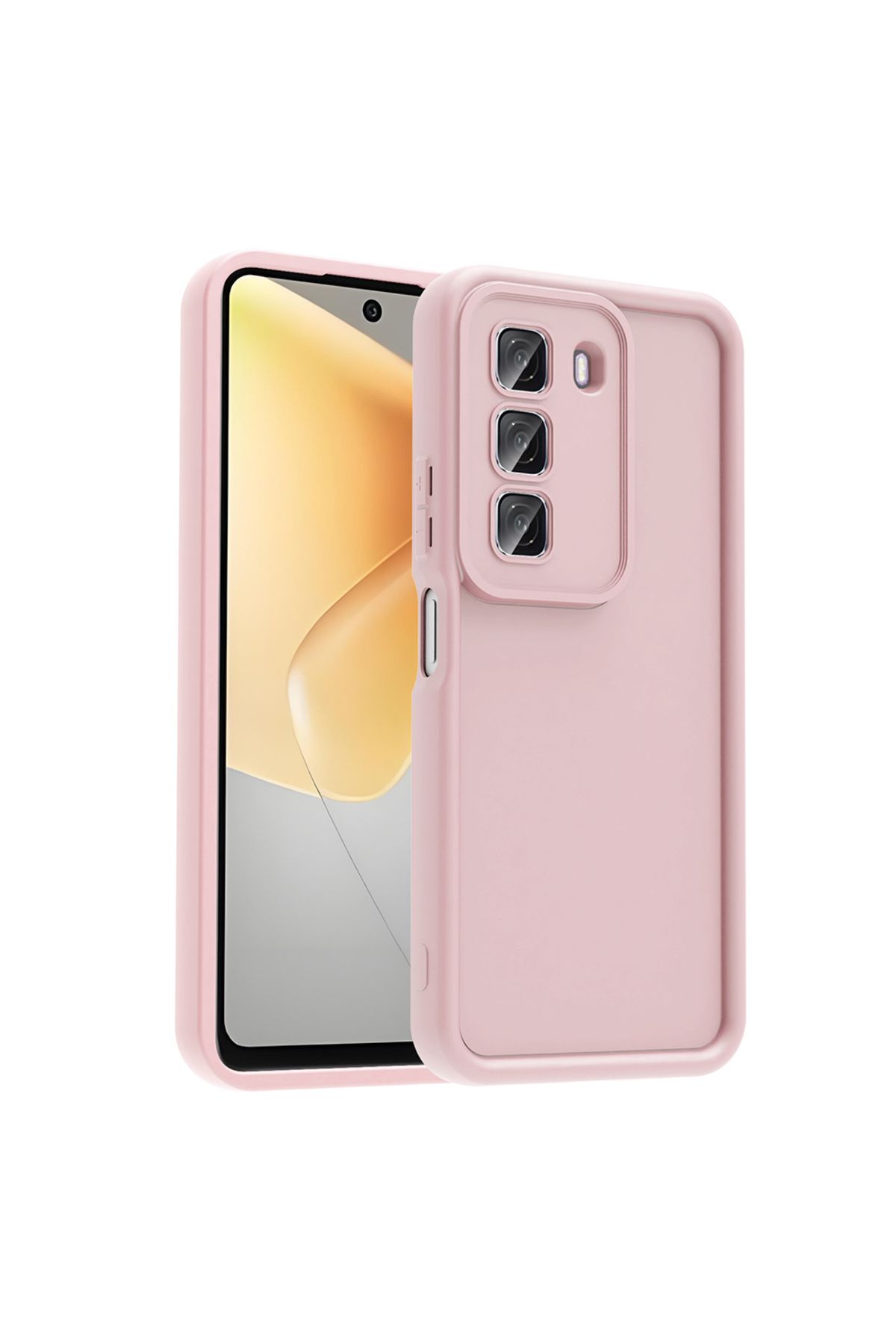 GRABONO İnfinix Hot 50 4G (X6882) Kılıf Kamera Korumalı Yüksek Darbeye Dayanıklı Candy Case Kapak