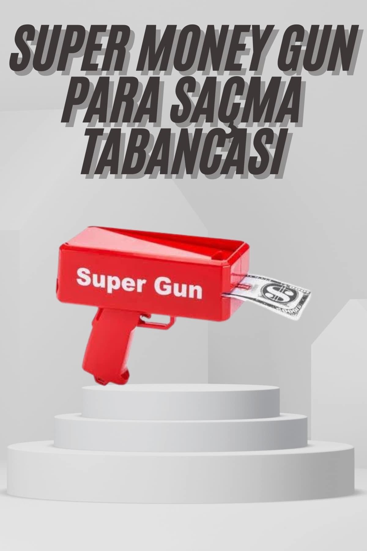 esey ticaret Oyuncak Para Atma Tabancası Otomatik Kırmızı Oyuncak