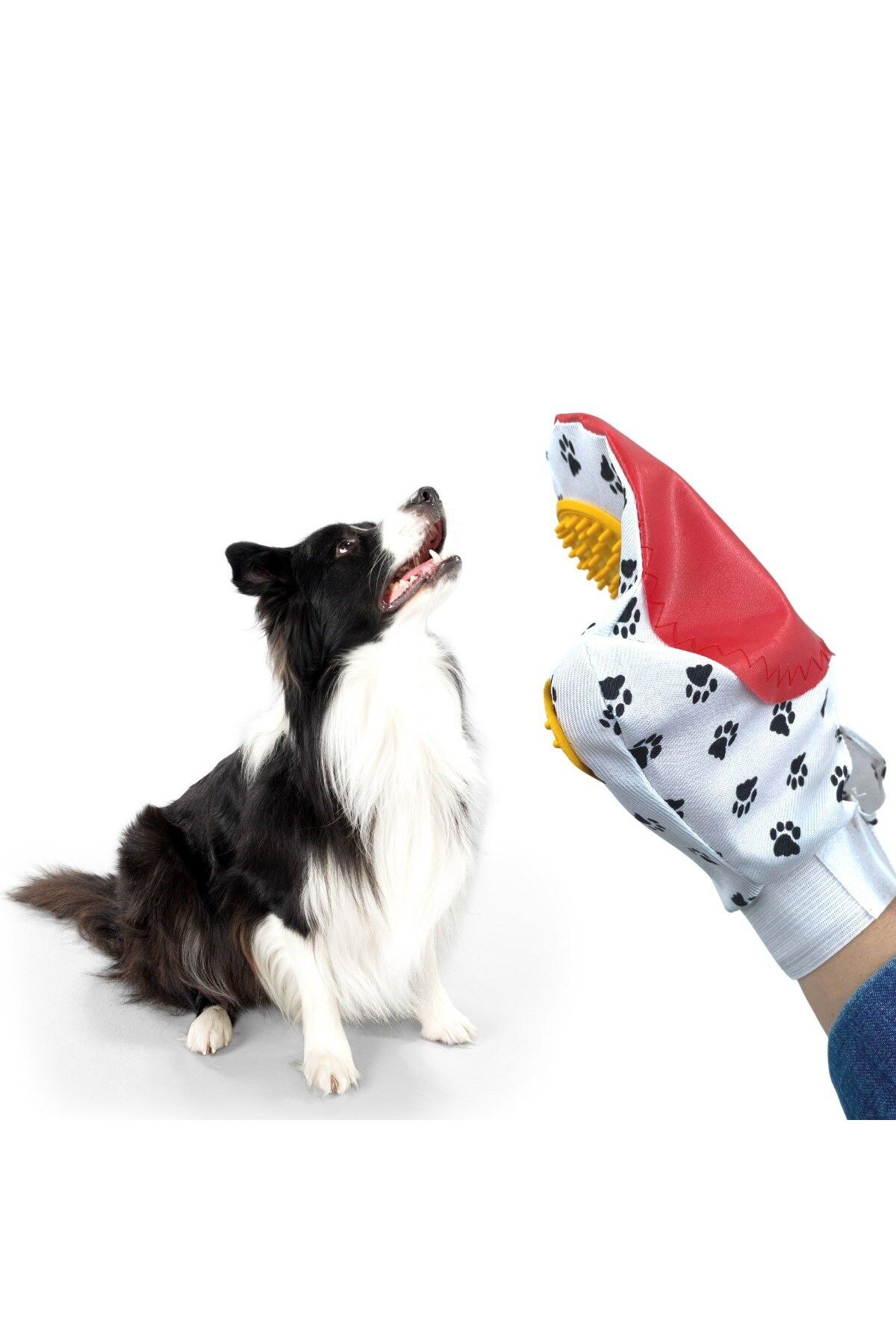 swilex Kedi Köpek Yıkama Tüy Açıcı Düğüm Çözücü Plastik Tımar Masaj Eldiveni El Fırçası