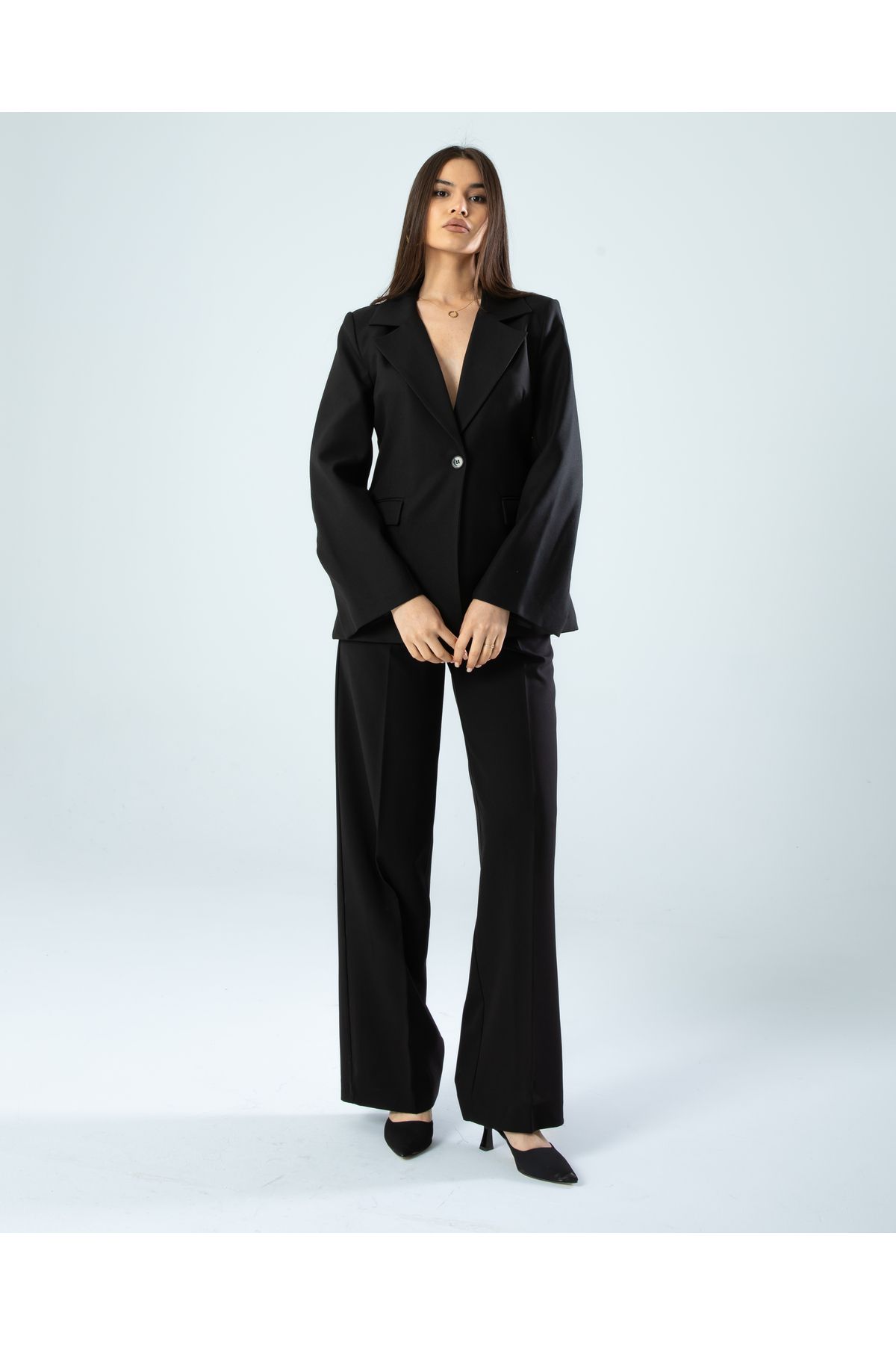 Mhm Kadın Dar Kesim Blazer Ceket