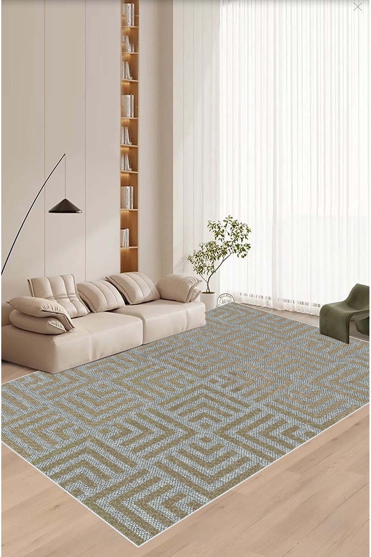 VELLORA HOME Yıkanabilir Dijital Baskılı Yolluk Halı Kaymaz Tabanlı Zürih