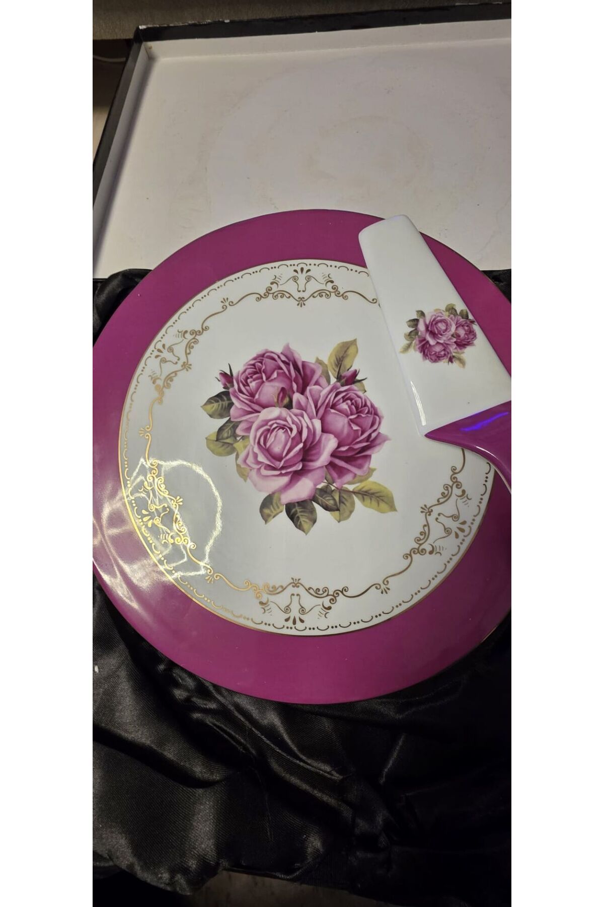 KÜTAHYAMUTFAK Vintage Pasta Kek Sunumlugu 33 cm