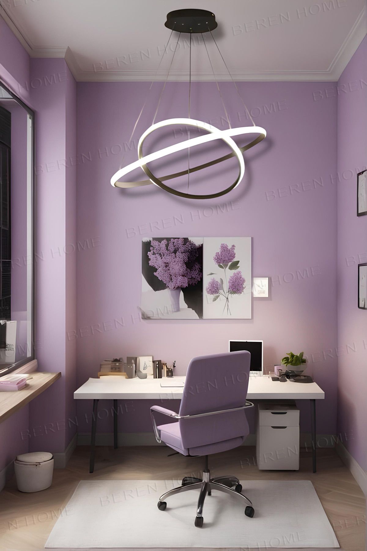 BEREN HOME Tanya2 Tek Renk Modern Sarkıt Led Avize