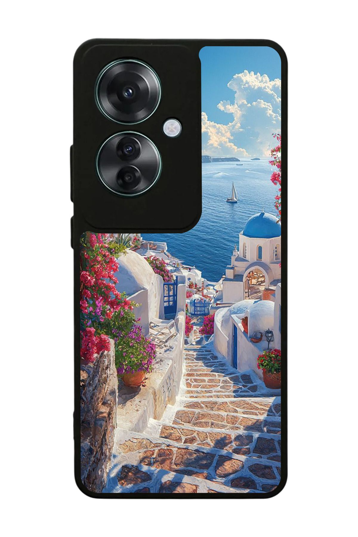 OPPO Reno 11F Uyumlu Mat Siyah Kılıf – Yumuşak Silikon, Koruyucu, Şok Emici Kapak
