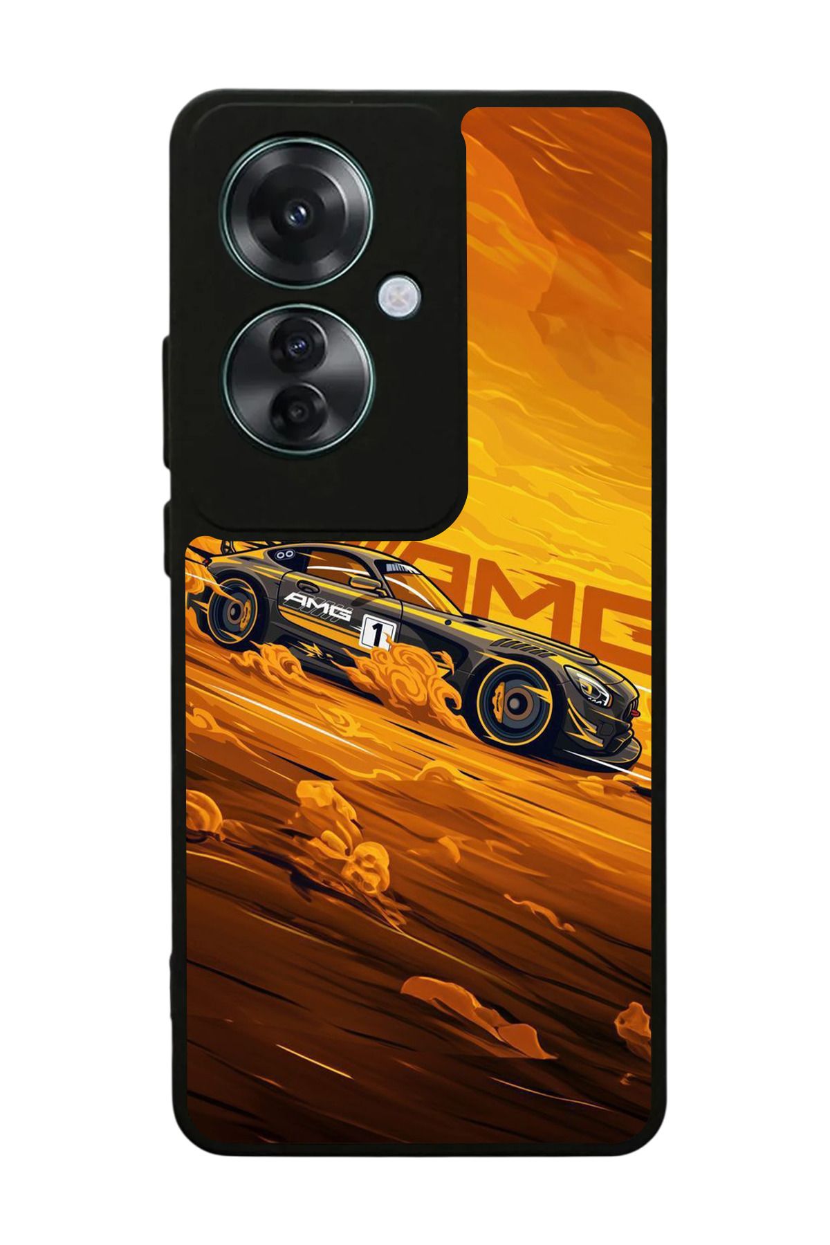 OPPO Reno 11F Uyumlu Mat Siyah Kılıf – Yumuşak Silikon, Koruyucu, Şok Emici Kapak
