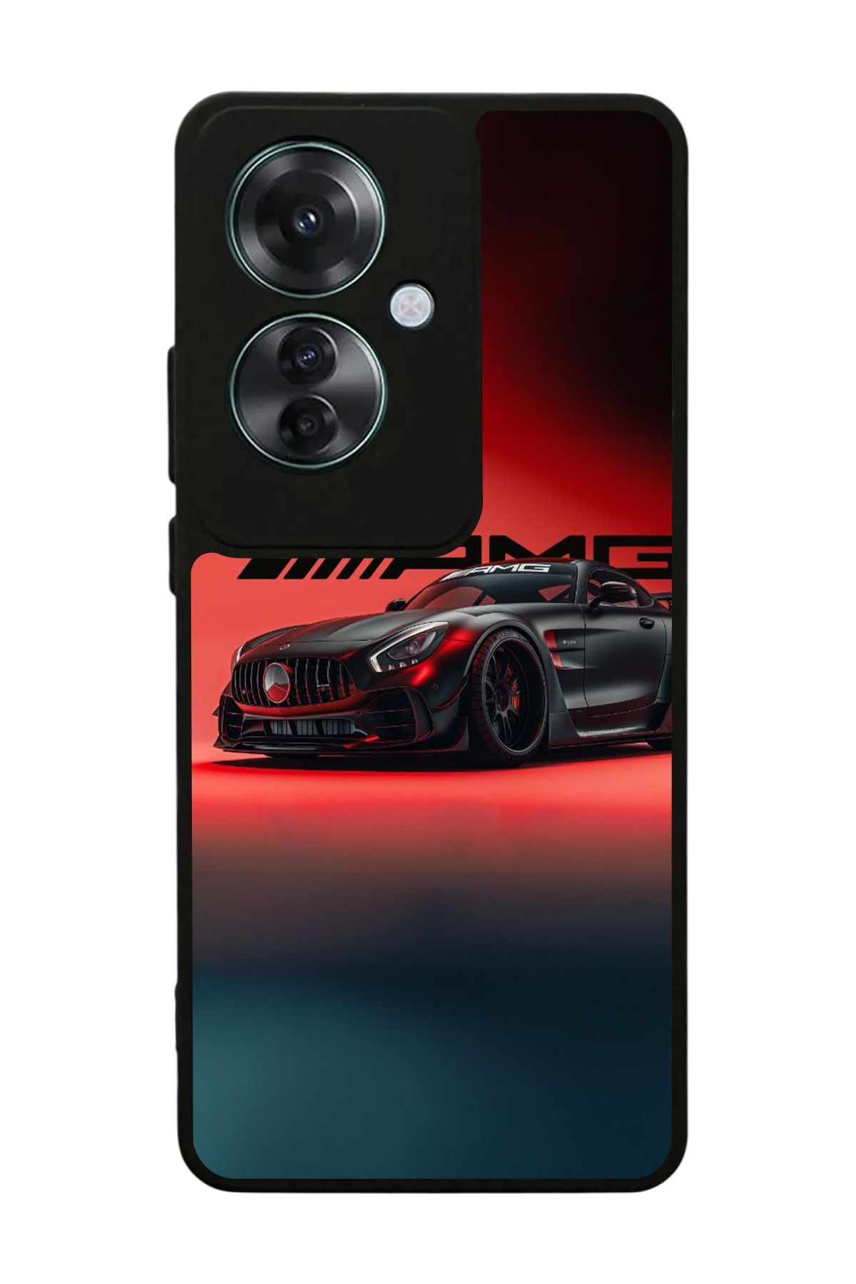 OPPO Reno 11F Uyumlu Mat Siyah Kılıf – Yumuşak Silikon, Koruyucu, Şok Emici Kapak