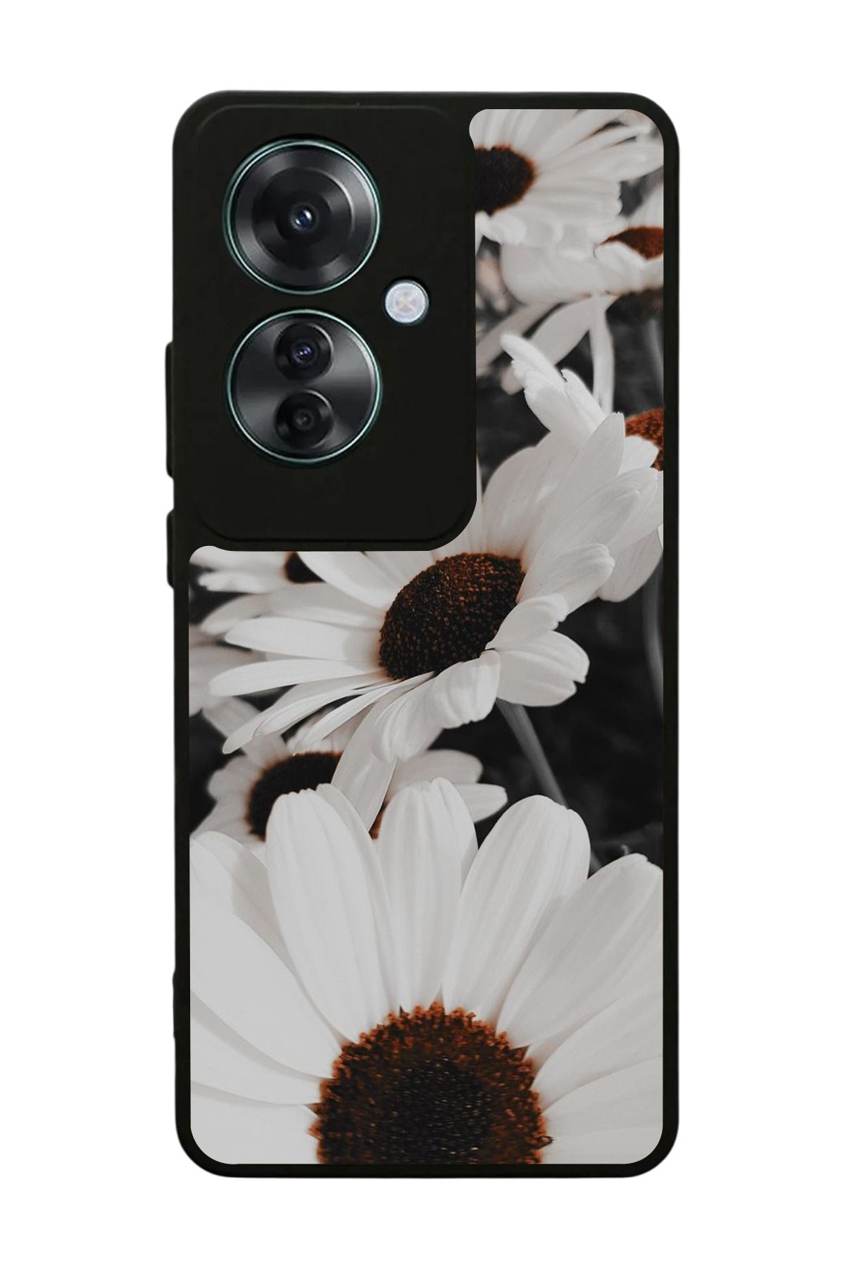 OPPO Reno 11F Uyumlu Mat Siyah Kılıf – Yumuşak Silikon, Koruyucu, Şok Emici Kapak
