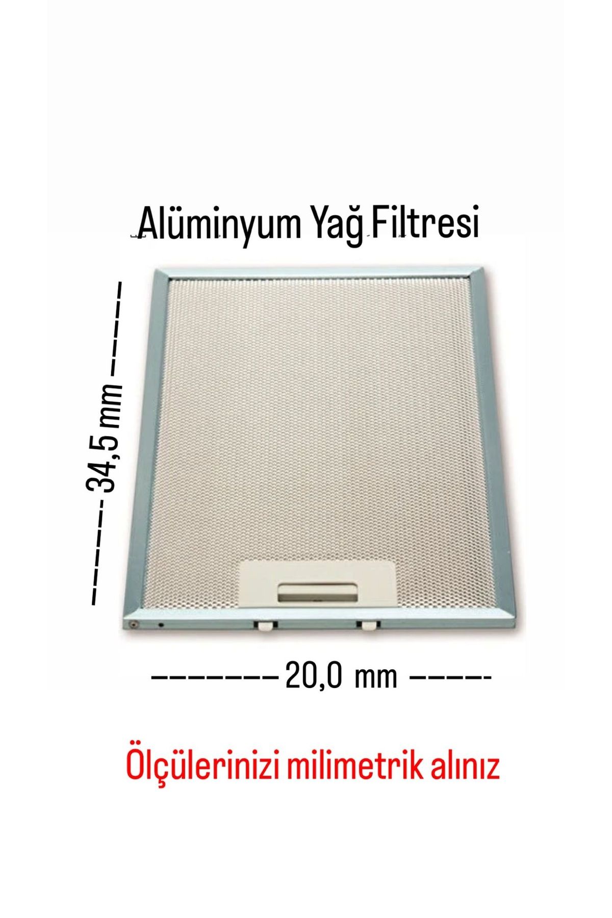 beratsogutma BOSCH Dwk065g60t Davlumbaz Yağ Filtresi 20x34,5 Aspiratör Filtre