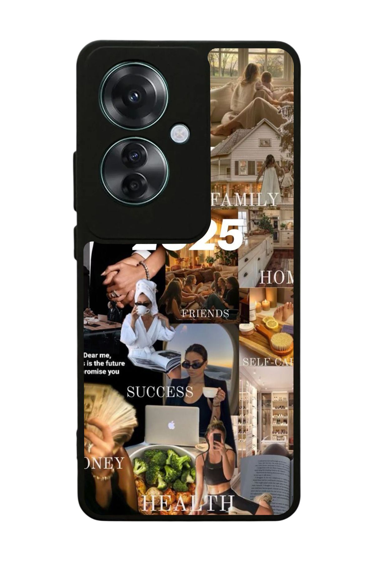 OPPO Reno 11F Uyumlu Mat Siyah Kılıf – Yumuşak Silikon, Koruyucu, Şok Emici Kapak