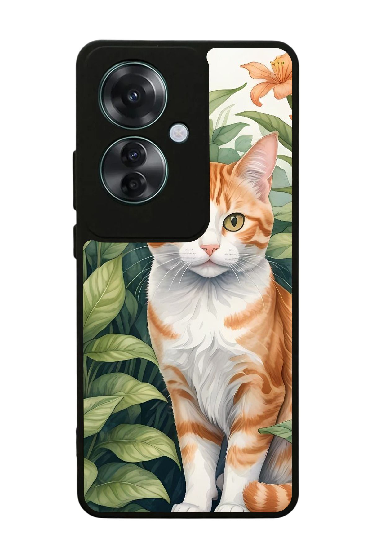OPPO Reno 11F Uyumlu Mat Siyah Kılıf – Yumuşak Silikon, Koruyucu, Şok Emici Kapak
