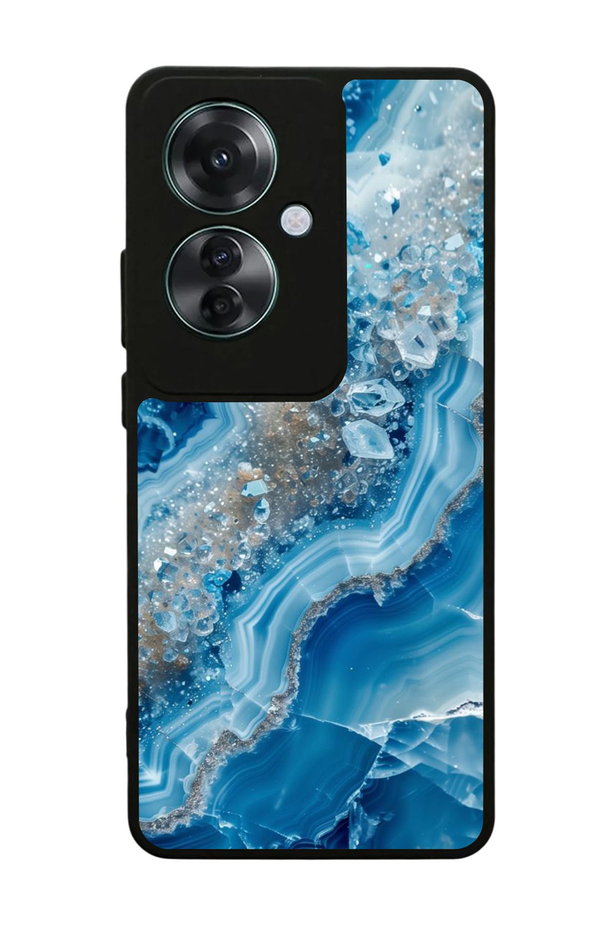 OPPO Reno 11F Uyumlu Mat Siyah Kılıf – Yumuşak Silikon, Koruyucu, Şok Emici Kapak