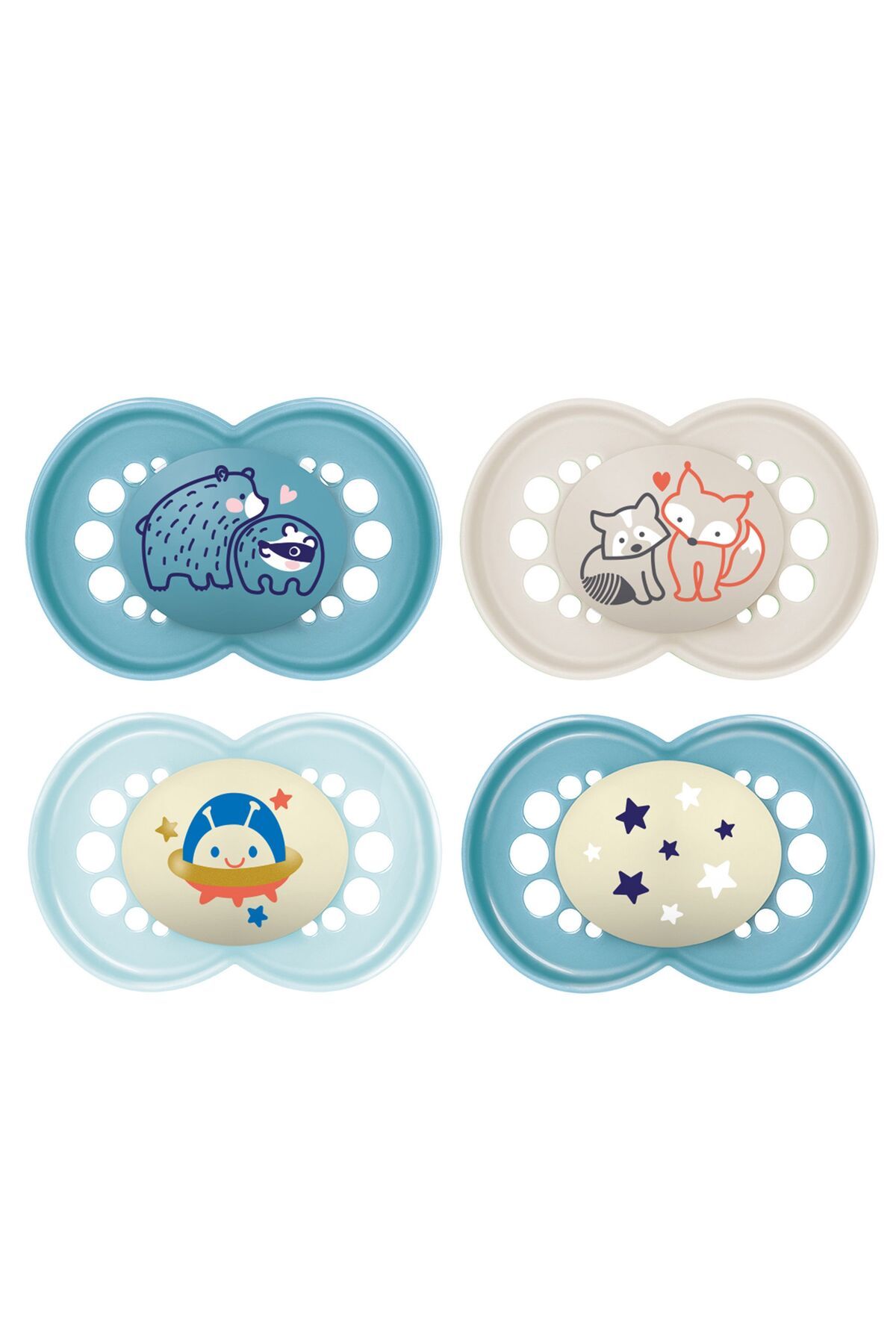 MAM Original Day & Night +6 4 Pack/Color: Green & Neutral -Nipple