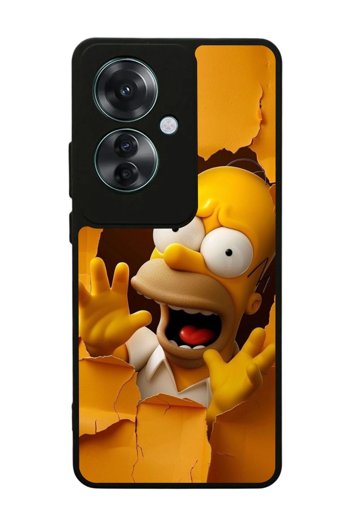 OPPO Reno 11F Uyumlu Mat Siyah Kılıf – Yumuşak Silikon, Koruyucu, Şok Emici Kapak