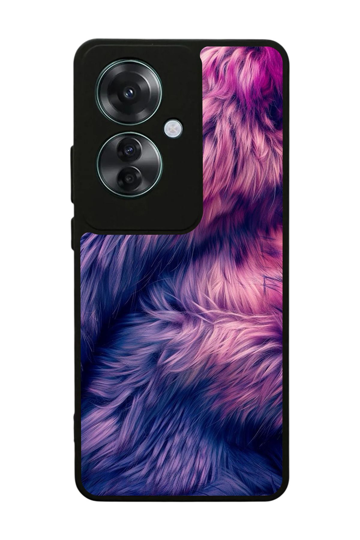 OPPO Reno 11F Uyumlu Mat Siyah Kılıf – Yumuşak Silikon, Koruyucu, Şok Emici Kapak