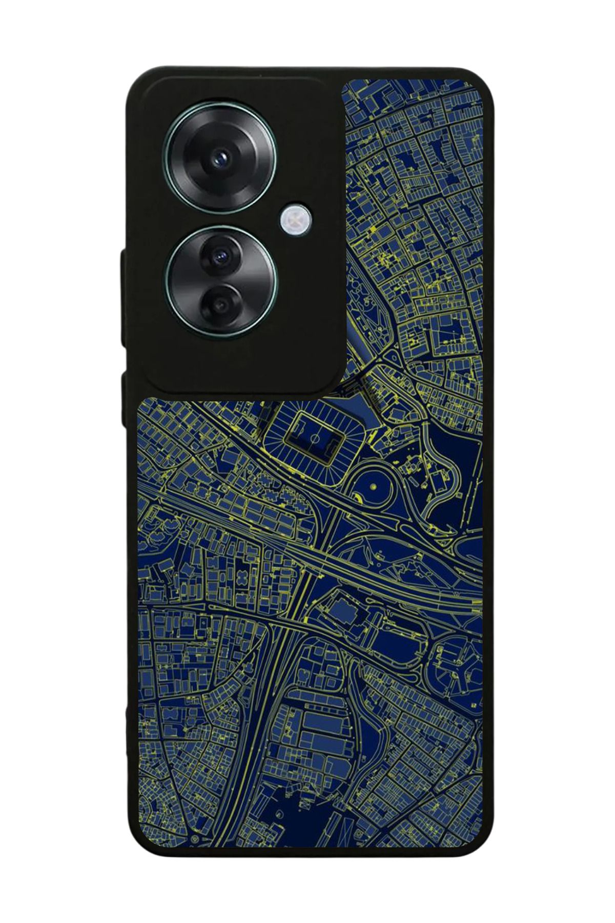 OPPO Reno 11F Uyumlu Mat Siyah Kılıf – Yumuşak Silikon, Koruyucu, Şok Emici Kapak