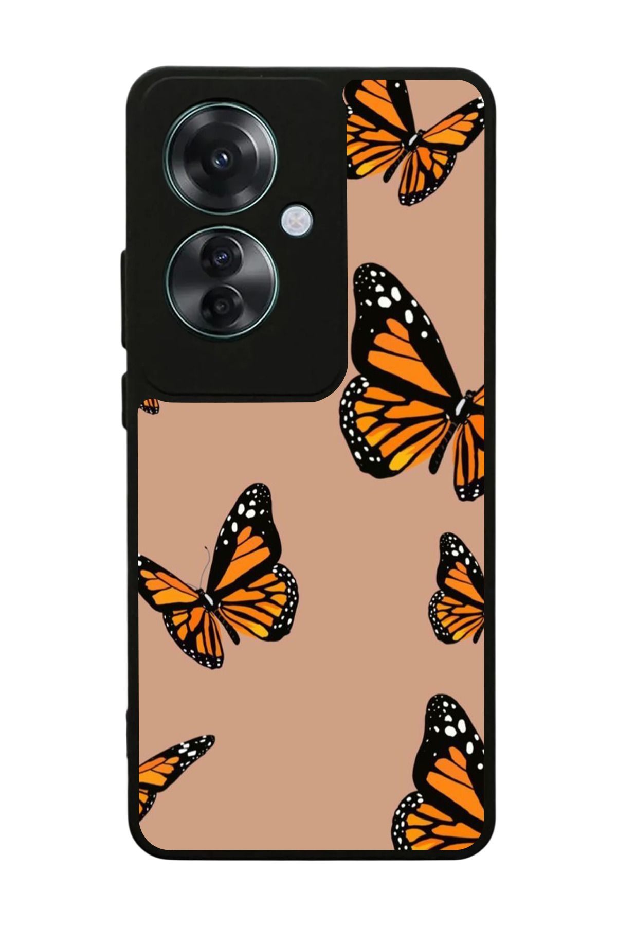 OPPO Reno 11F Uyumlu Mat Siyah Kılıf – Yumuşak Silikon, Koruyucu, Şok Emici Kapak