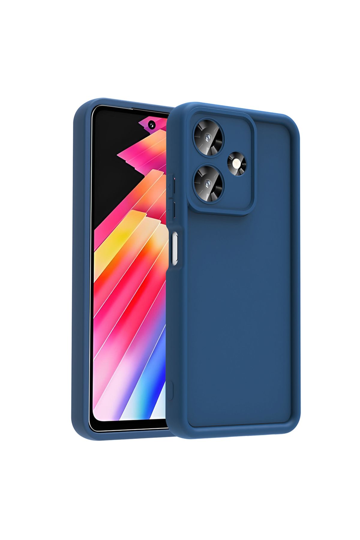 GRABONO Infinix Hot 30i Kılıf Kamera Korumalı Yüksek Darbeye Dayanıklı Candy Case Kapak Model Kodu (X669)