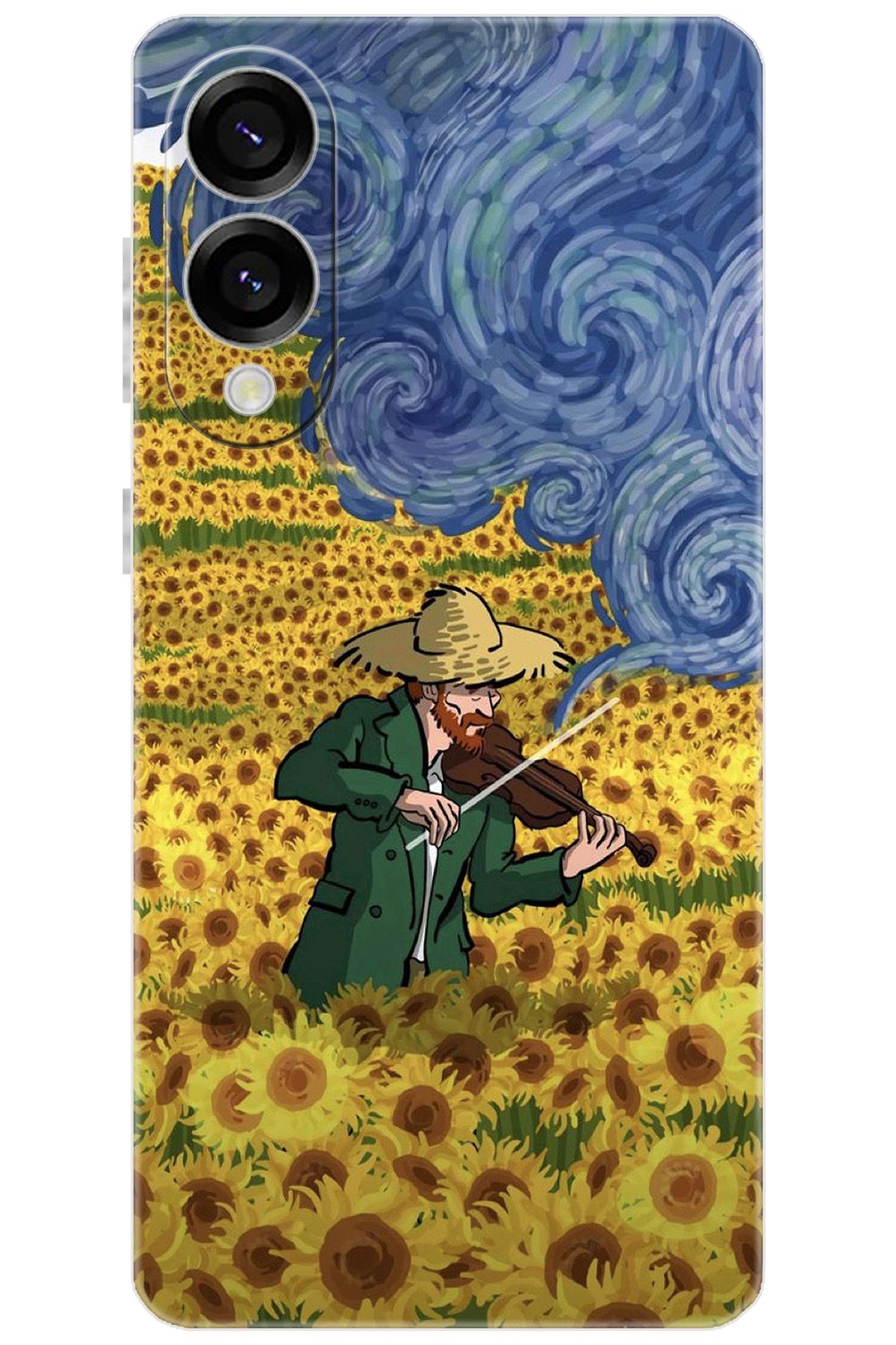 Ceppare Samsung Galaxy S25 EDGE (SM-S937B) Uyumlu Kılıf Silikon Sunflower Ayçiçeği Tarlası S:756 CP-F8LHPBt