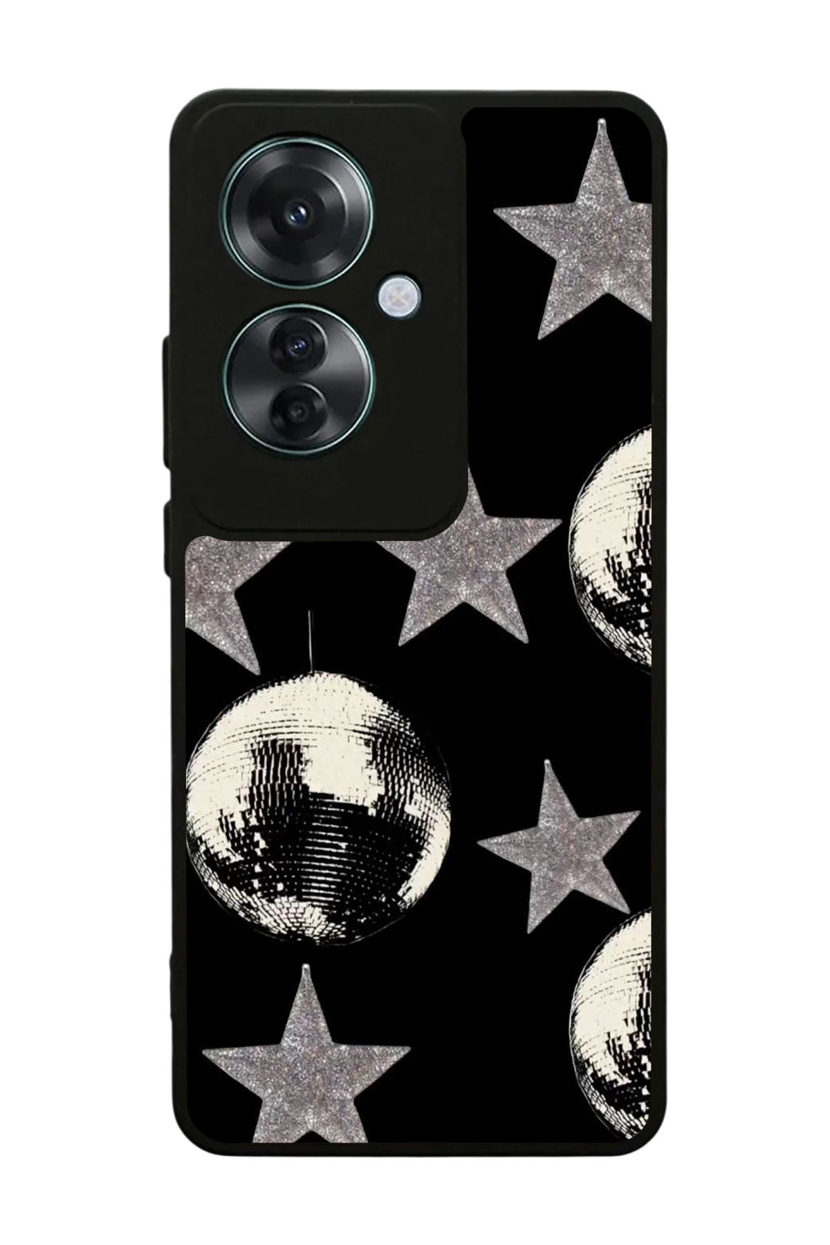 OPPO Reno 11F Uyumlu Mat Siyah Kılıf – Yumuşak Silikon, Koruyucu, Şok Emici Kapak