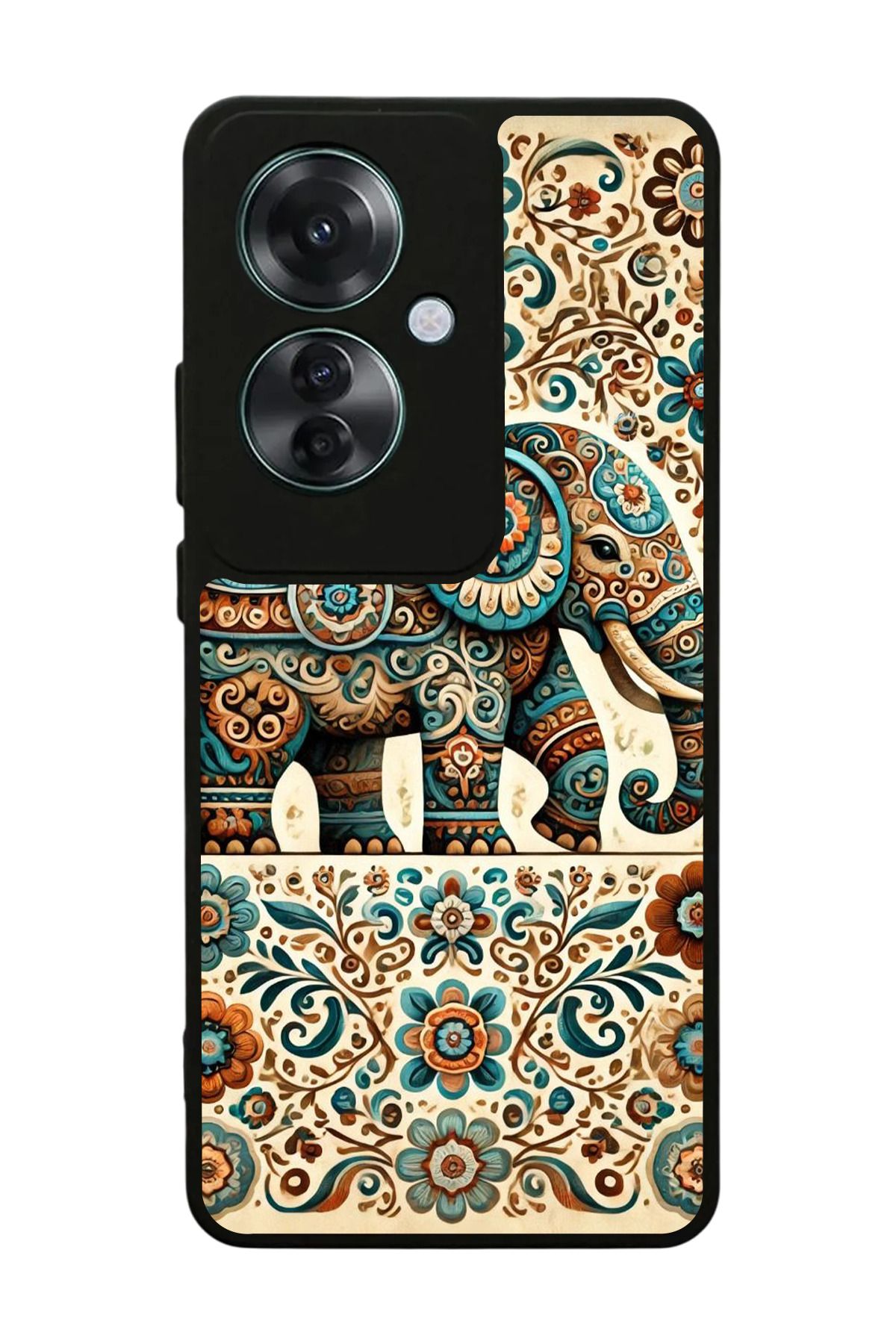 OPPO Reno 11F Uyumlu Mat Siyah Kılıf – Yumuşak Silikon, Koruyucu, Şok Emici Kapak