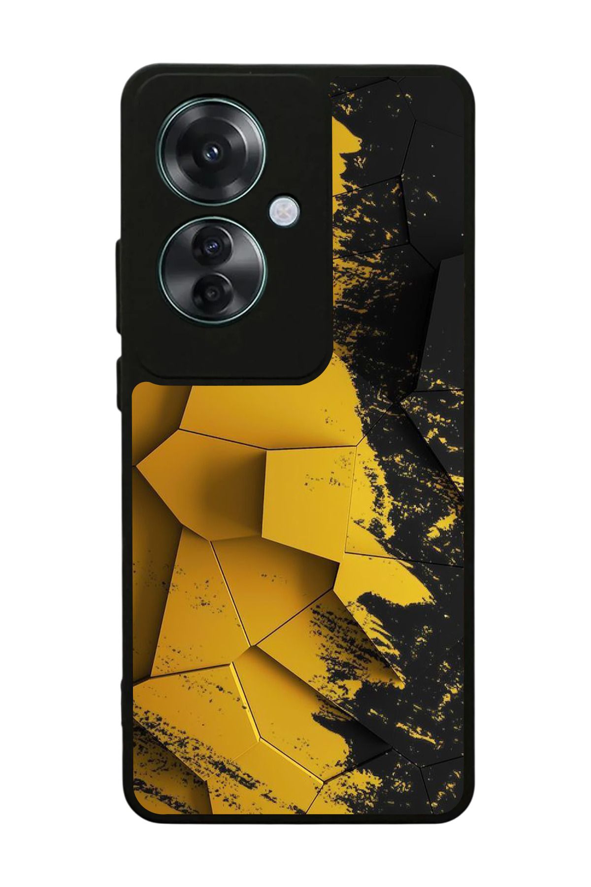 OPPO Reno 11F Uyumlu Mat Siyah Kılıf – Yumuşak Silikon, Koruyucu, Şok Emici Kapak