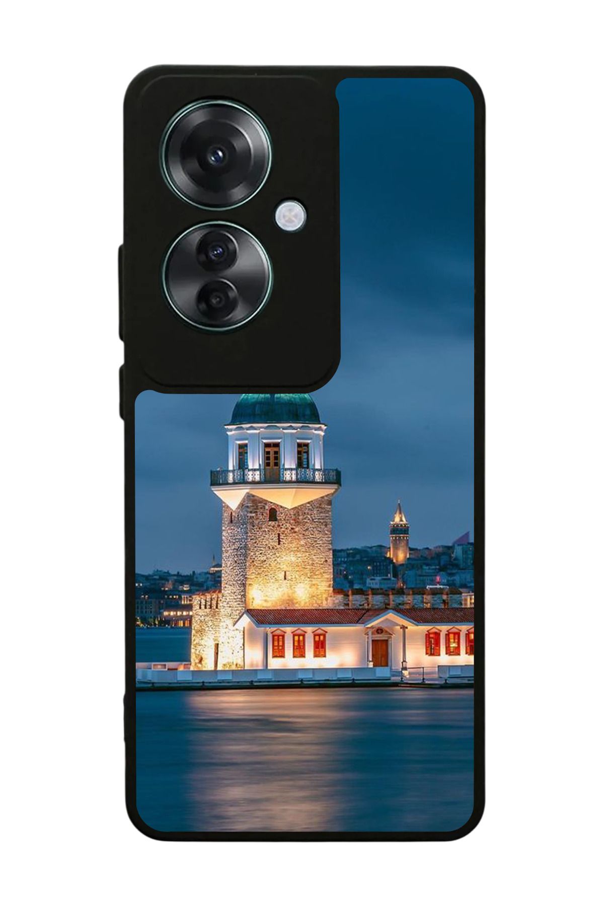 OPPO Reno 11F Uyumlu Mat Siyah Kılıf – Yumuşak Silikon, Koruyucu, Şok Emici Kapak