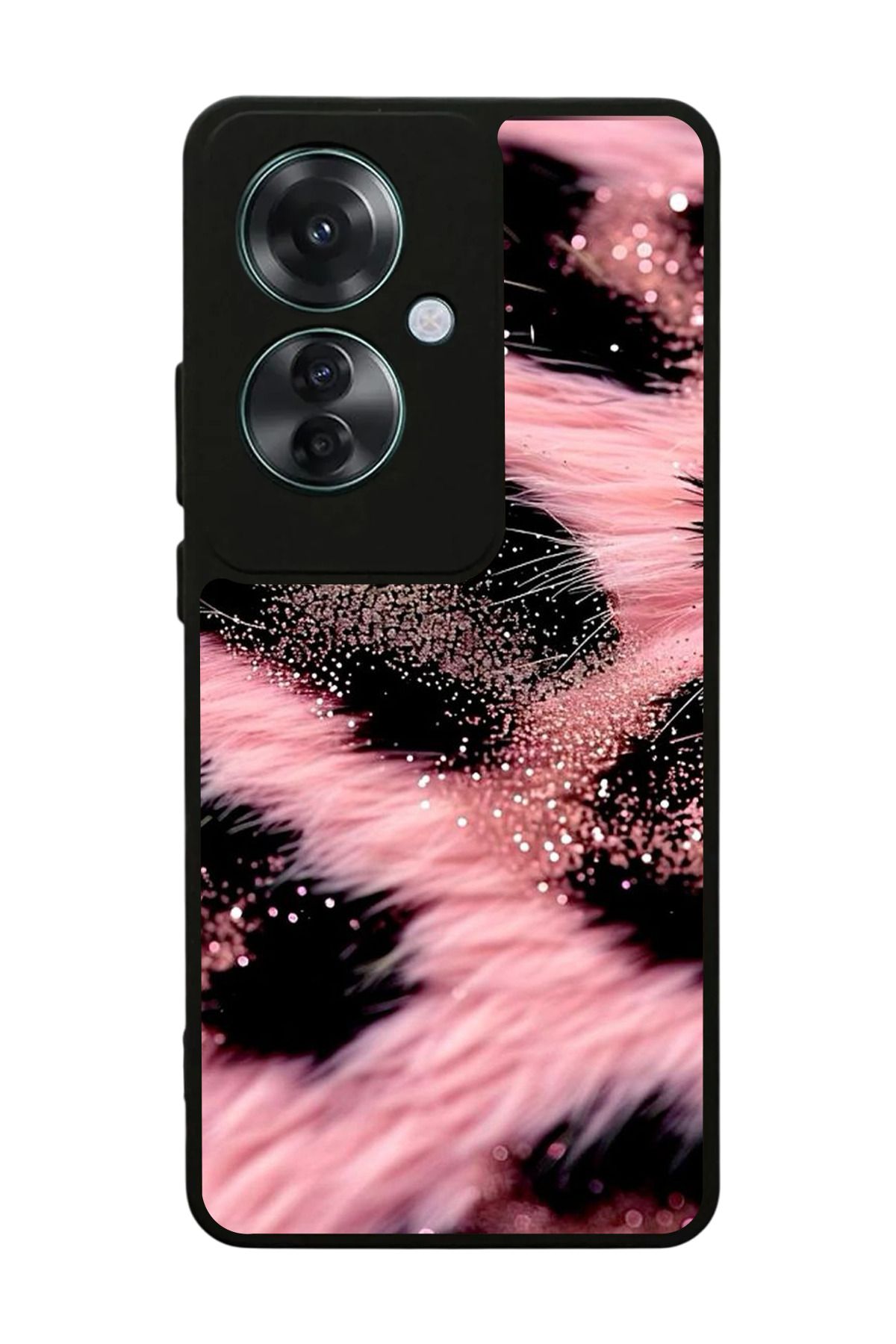 OPPO Reno 11F Uyumlu Mat Siyah Kılıf – Yumuşak Silikon, Koruyucu, Şok Emici Kapak