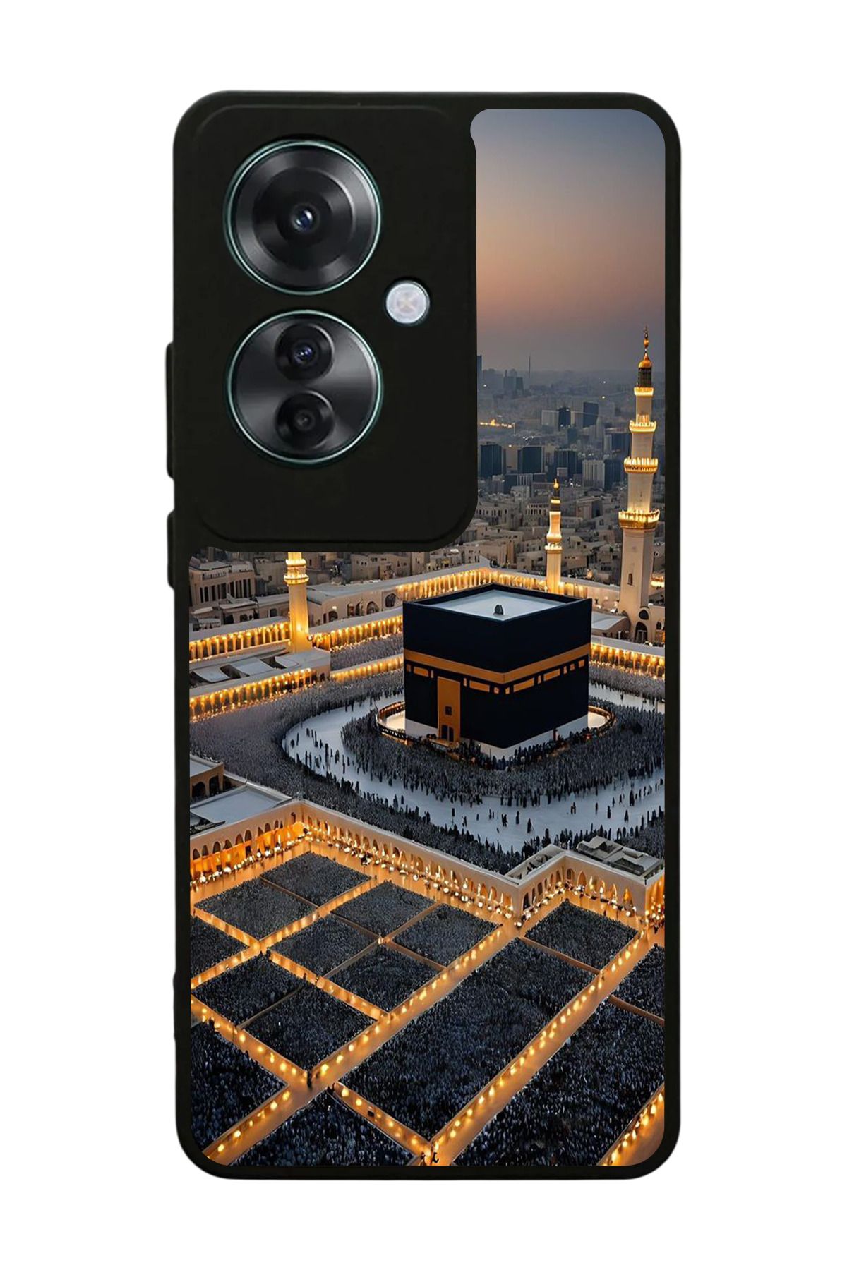 OPPO Reno 11F Uyumlu Mat Siyah Kılıf – Yumuşak Silikon, Koruyucu, Şok Emici Kapak