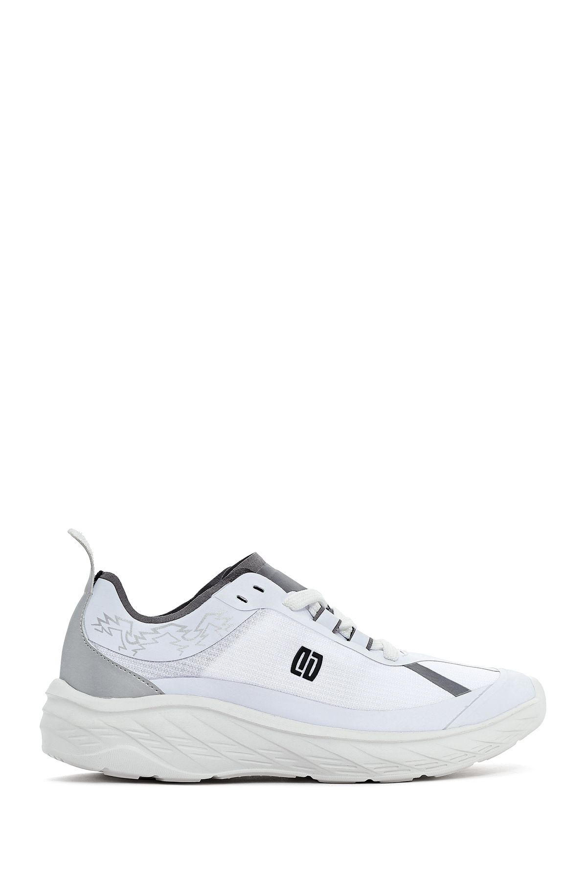 Derimod Kadın Beyaz Bağcıklı Kalın Tabanlı Sneaker 25SFE49626F