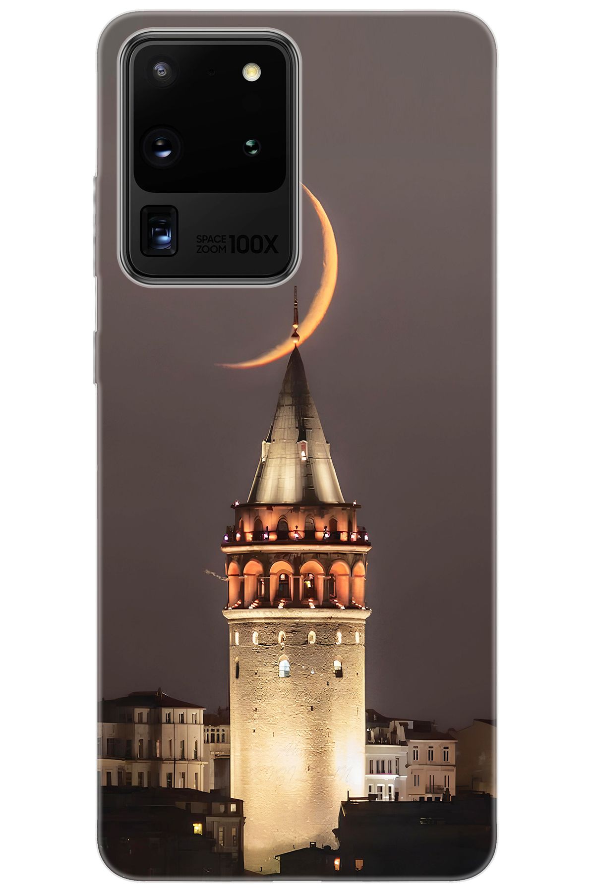 Ceppare Samsung Galaxy S20 ULTRA (SM-G988B) Uyumlu Kılıf Desen Baskı Silikon Galata Kulesi STK673 CP-5pRCpdV