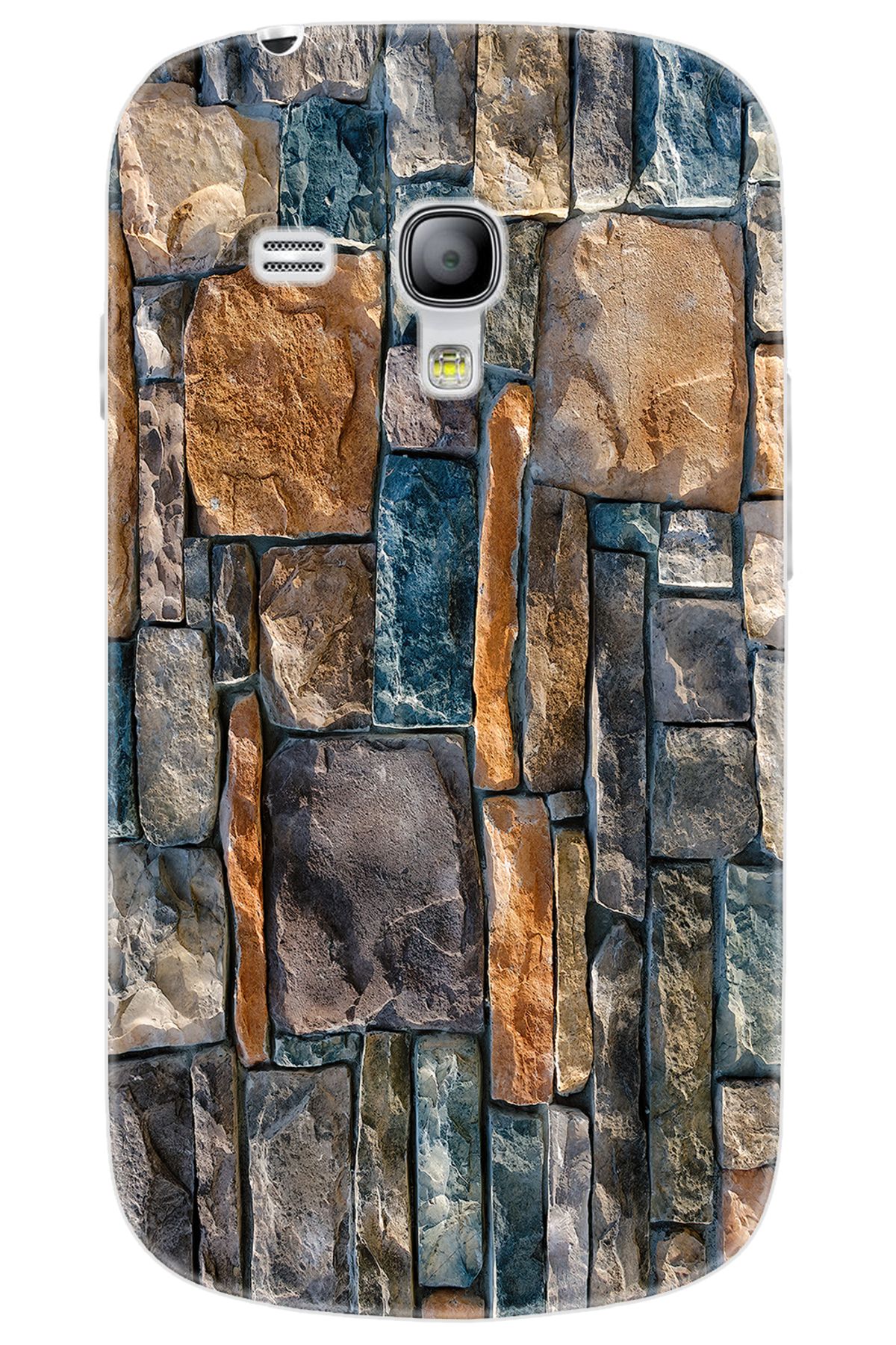 Ceppare Samsung Galaxy S3 Mini (GT-I8190) Uyumlu Kılıf Desen Baskılı Silikon Taş Duvar STK:233 CP-KDp9VFq
