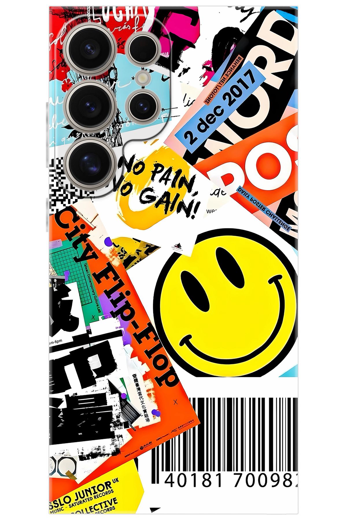 Ceppare Samsung Galaxy S24 ULTRA (SM-S928B) Uyumlu Kılıf Desenli Silikon No Pain No Gain STK:694 CP-pBG9p5g