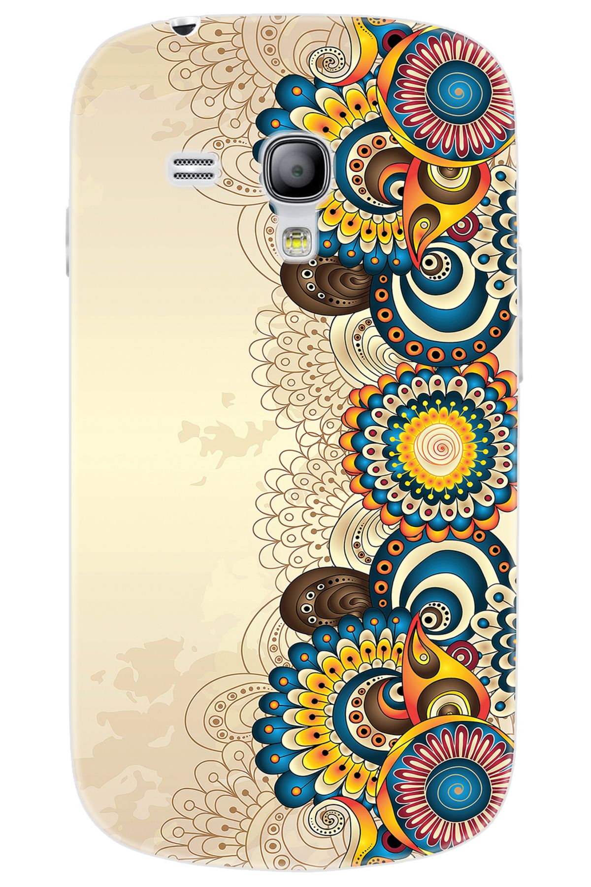 Ceppare Samsung Galaxy S3 Mini (GT-I8190) Uyumlu Kılıf Silikon Dekoratif Çiçek Tasarım STK:531 CP-miCbAiO