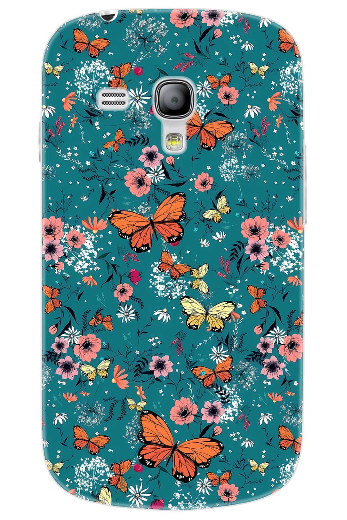 Ceppare Samsung Galaxy S3 Mini (GT-I8190) Uyumlu Kılıf Desen Baskılı Silikon Kelebek STK:680 CP-VfwuDV9