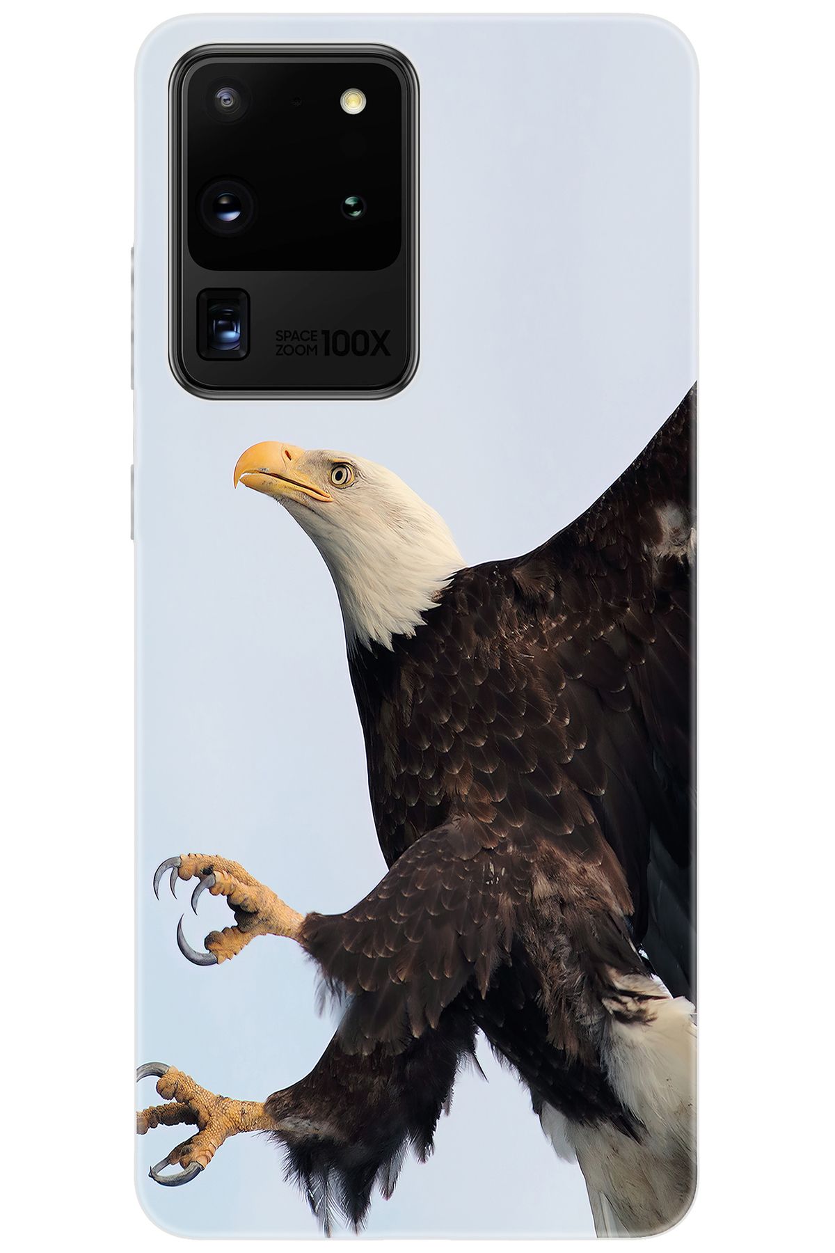 Ceppare Samsung Galaxy S20 ULTRA (SM-G988B) Uyumlu Kılıf Desen Baskılı Silikon Kartal STK:189 CP-ent0CPM