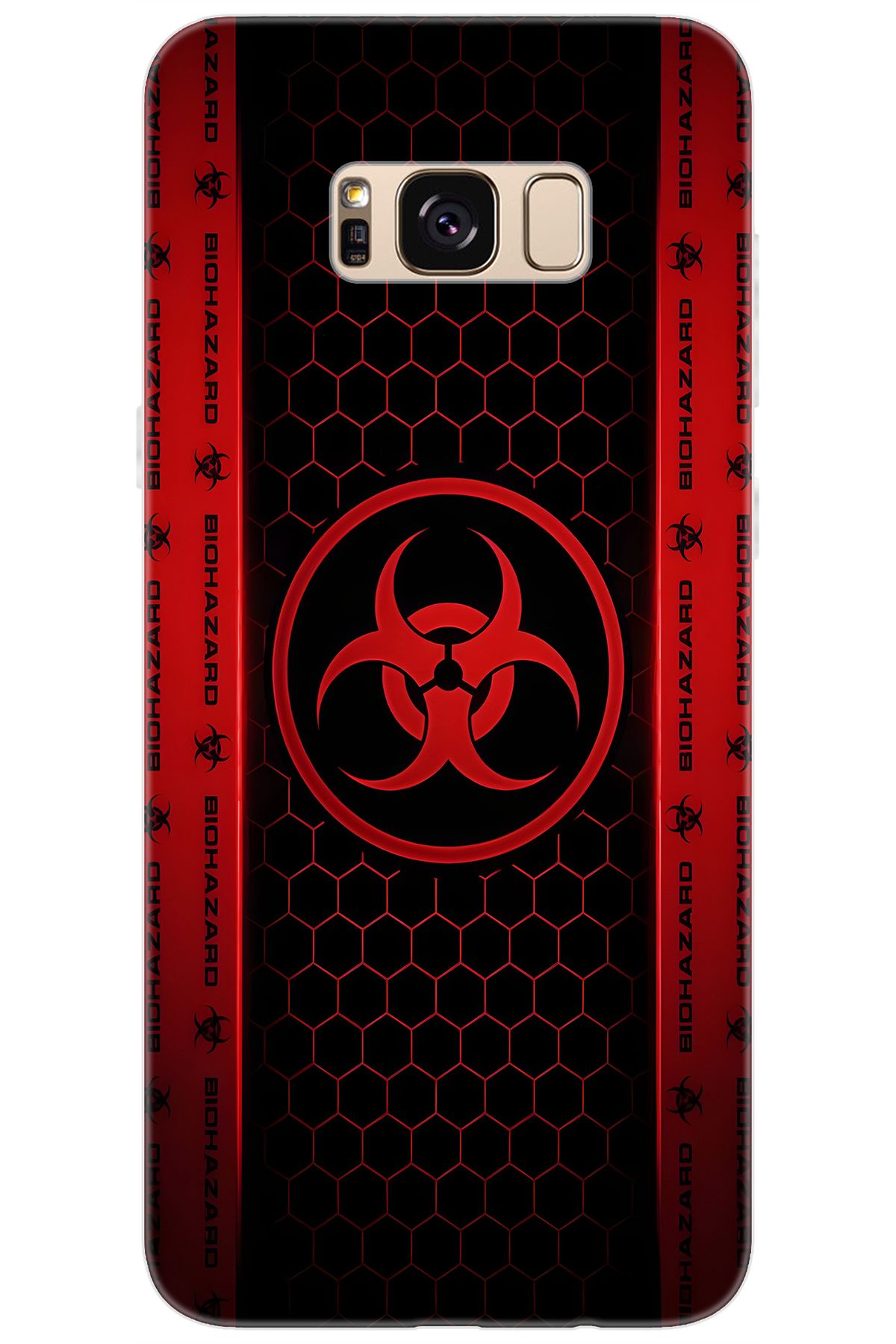 Ceppare Samsung Galaxy S8 PLUS (SM-G955F) Uyumlu Kılıf Desen Baskılı Silikon Biohazard STK:754 CP-Q0UfZuc