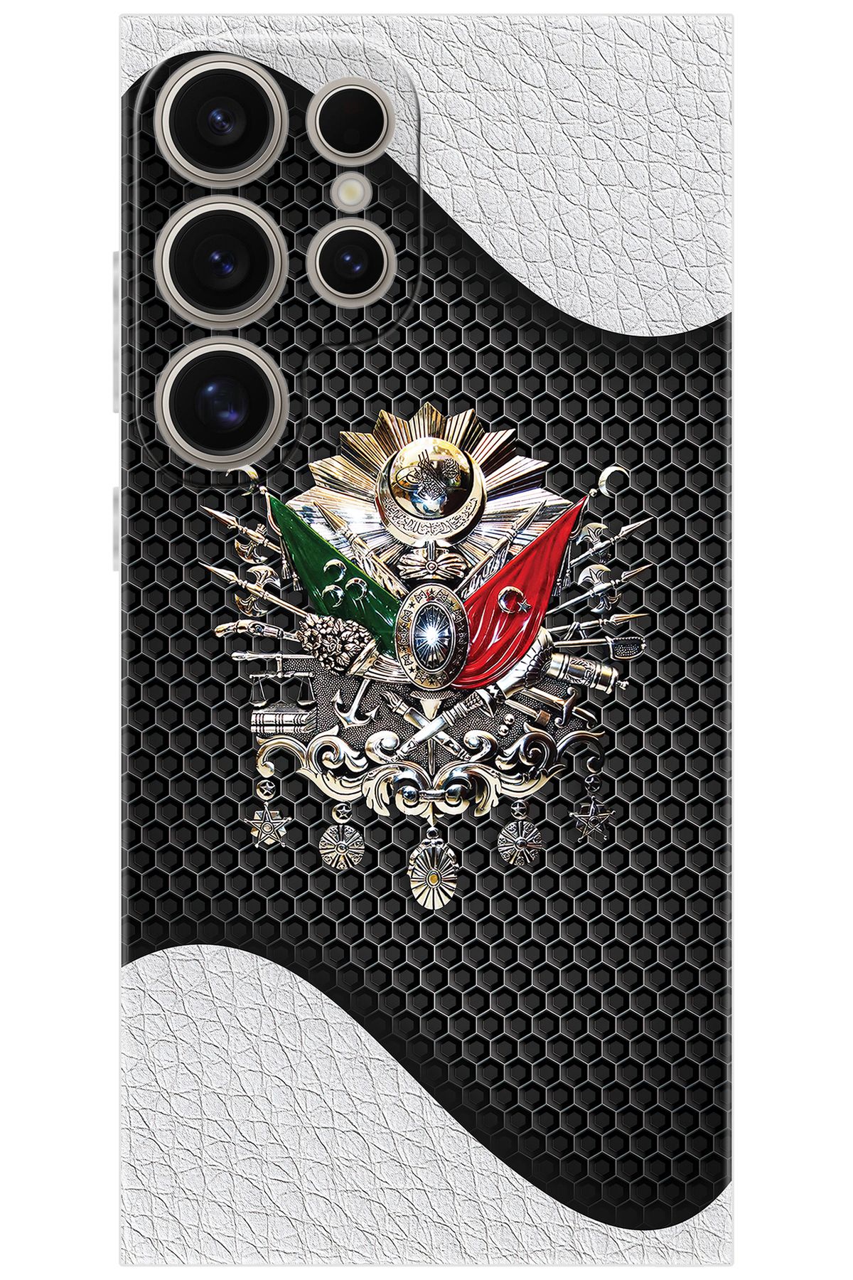 Ceppare Samsung Galaxy S24 ULTRA (SM-S928B) Uyumlu Kılıf Silikon Osmanlı Tuğra Tasarım STK:415 CP-lt8sBjV