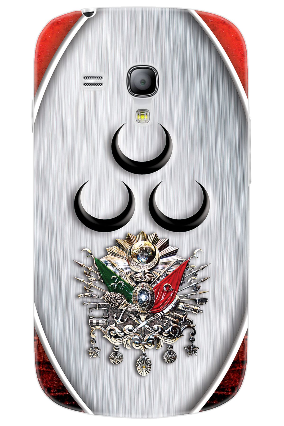 Ceppare Samsung Galaxy S3 Mini (GT-I8190) Uyumlu Kılıf Silikon Üç Hilal Tuğra Tasarım STK:425 CP-OUwYfaA