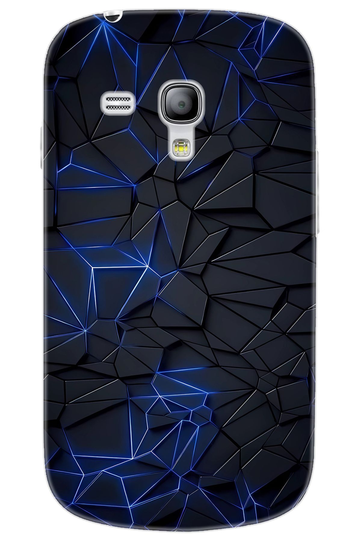 Ceppare Samsung Galaxy S3 Mini (GT-I8190) Uyumlu Kılıf Desenli Silikon Prizmatik Tasarım STK:667 CP-KuMxptL